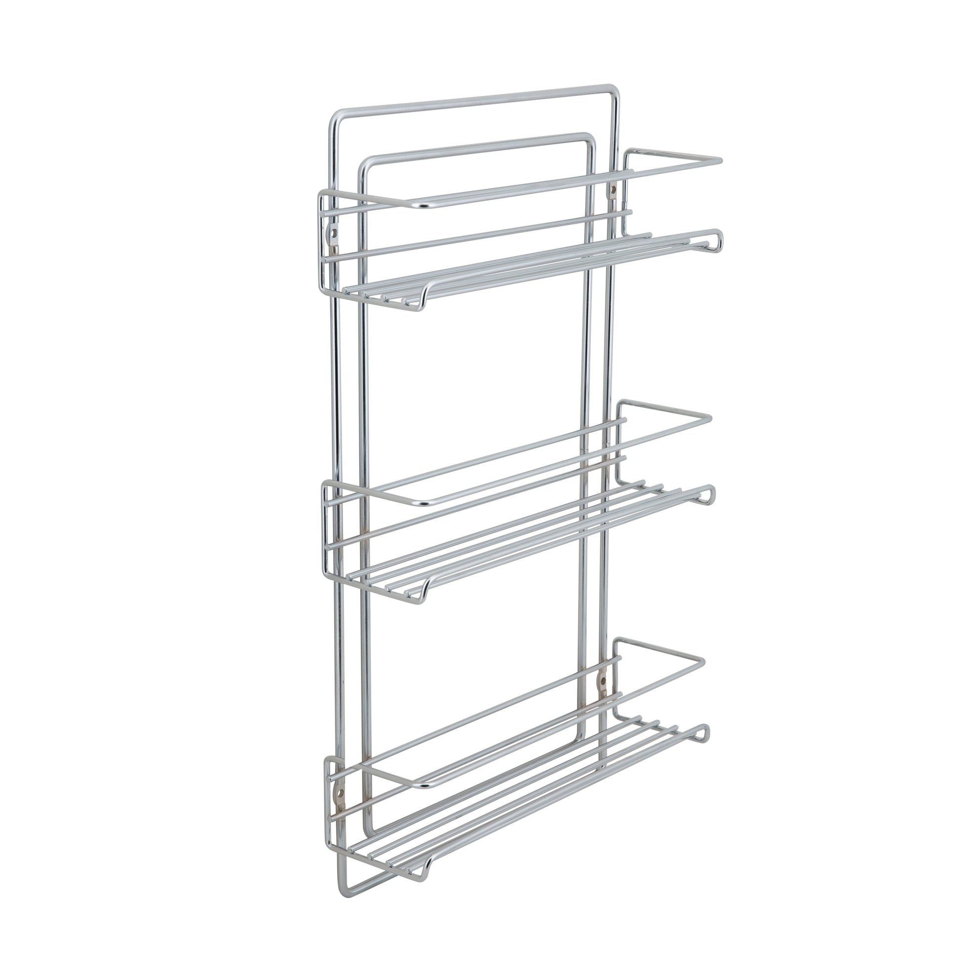 Organize it All 3 Tier Wall Mountable Spice Rack in Chrome