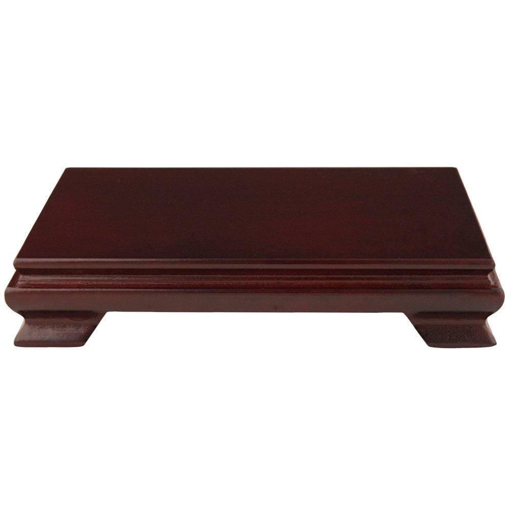 Red Lantern Rosewood Rectangular Stand, Rosewood Color, 8x6 Inches