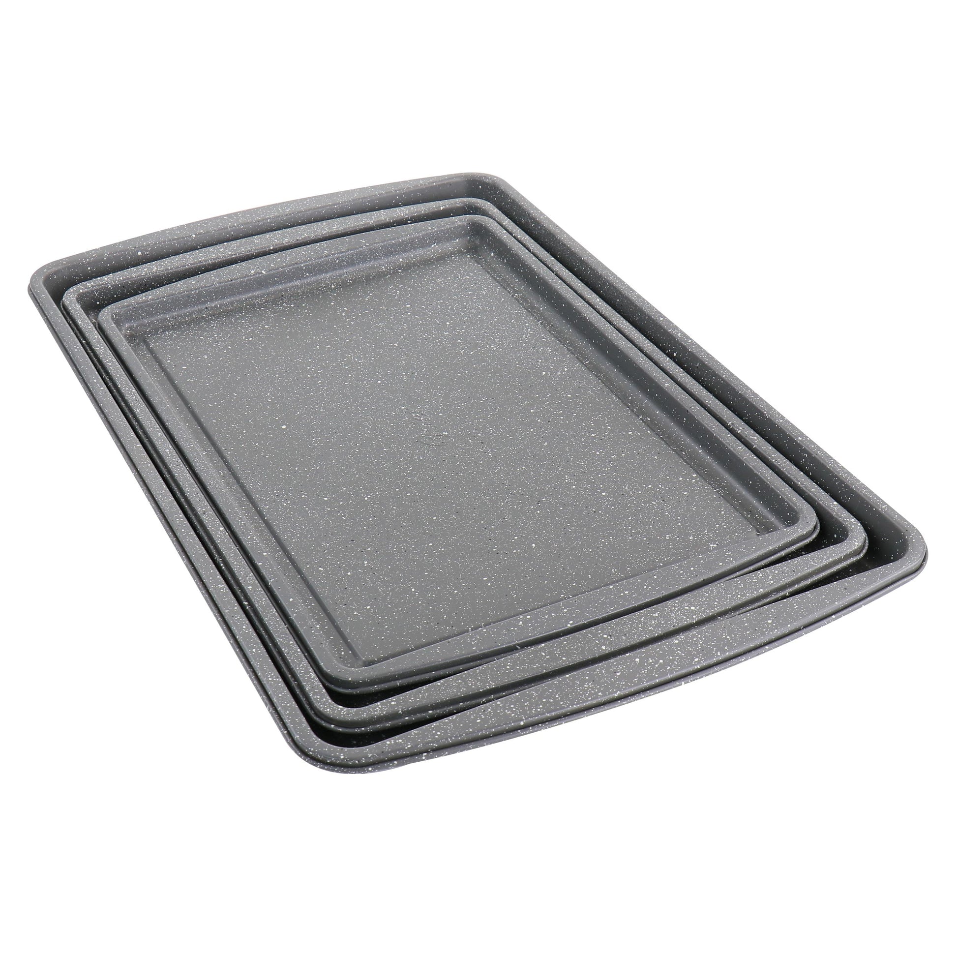 Oster 19.5" x 12.75" Carbon Steel Nonstick Cookie Sheet, (3 Pieces)