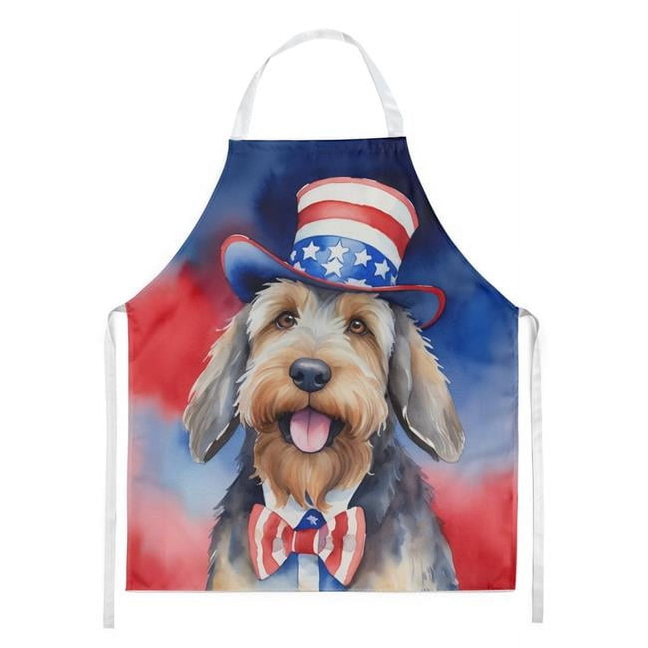 Otterhound Patriotic American Apron 27 in x 30 in