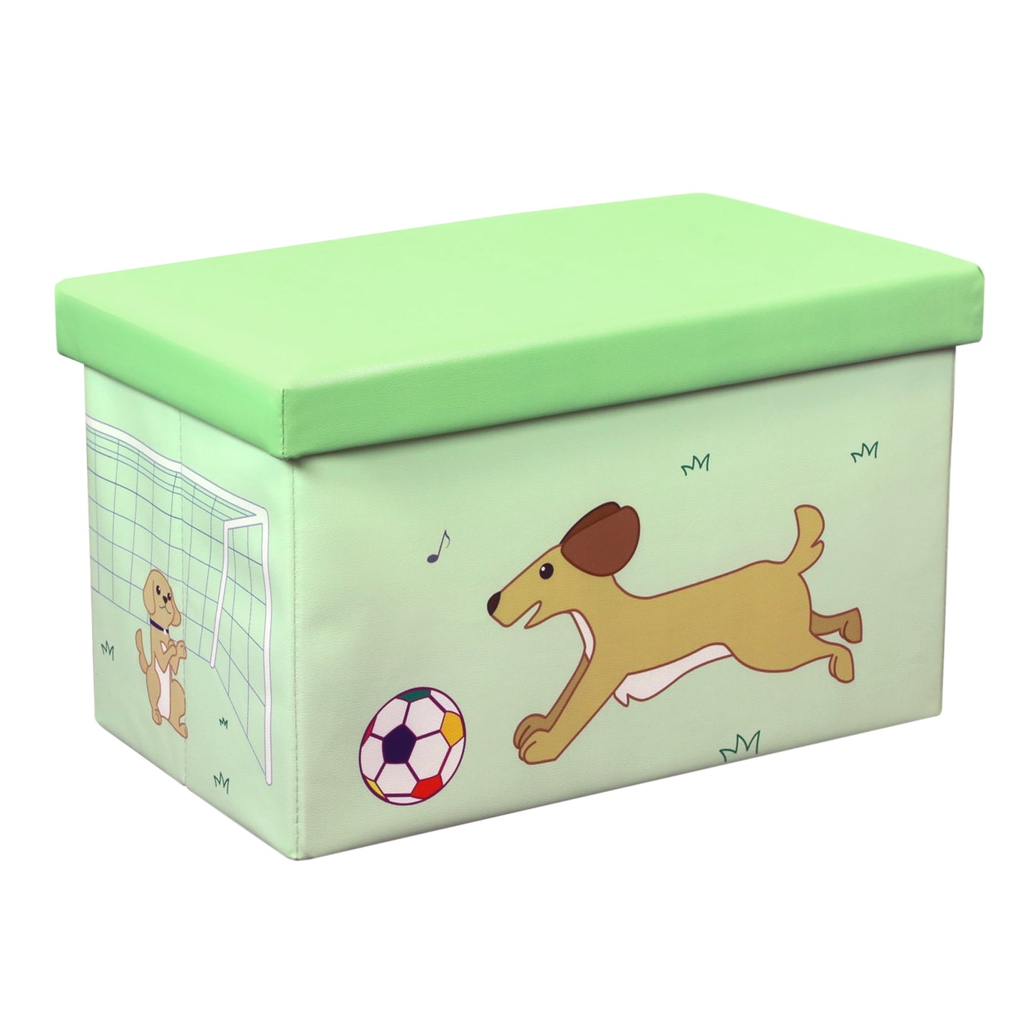 Otto & Ben 20 Inch Toy Storage Chest Organizer, Dog and Ball