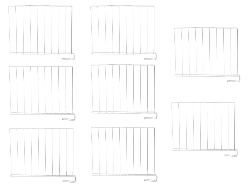 Oumilen Cabinet Organizer, White, Set of 8