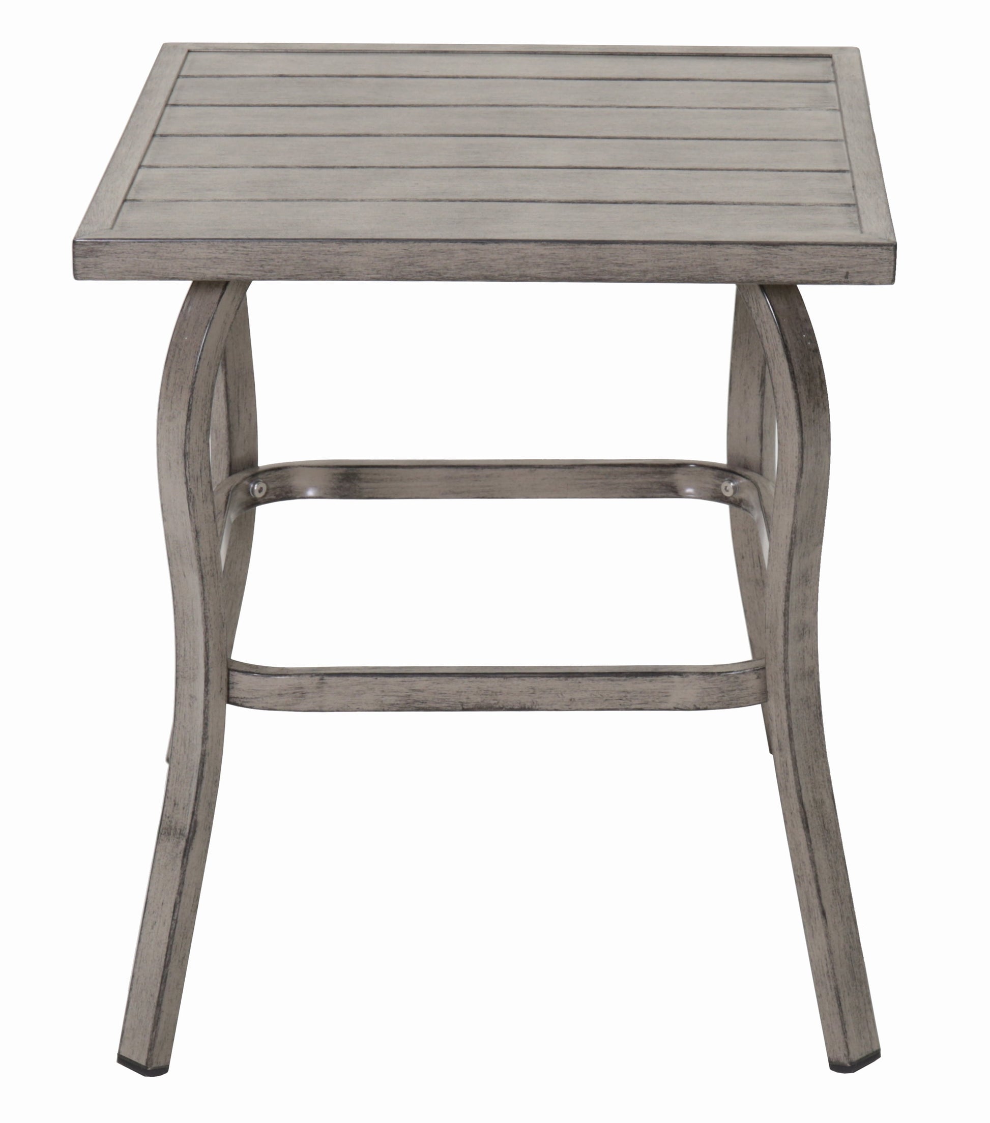 Outdoor Side Table, Sturdy Small Coffee End Table for Garden Patio Poolside, Grey