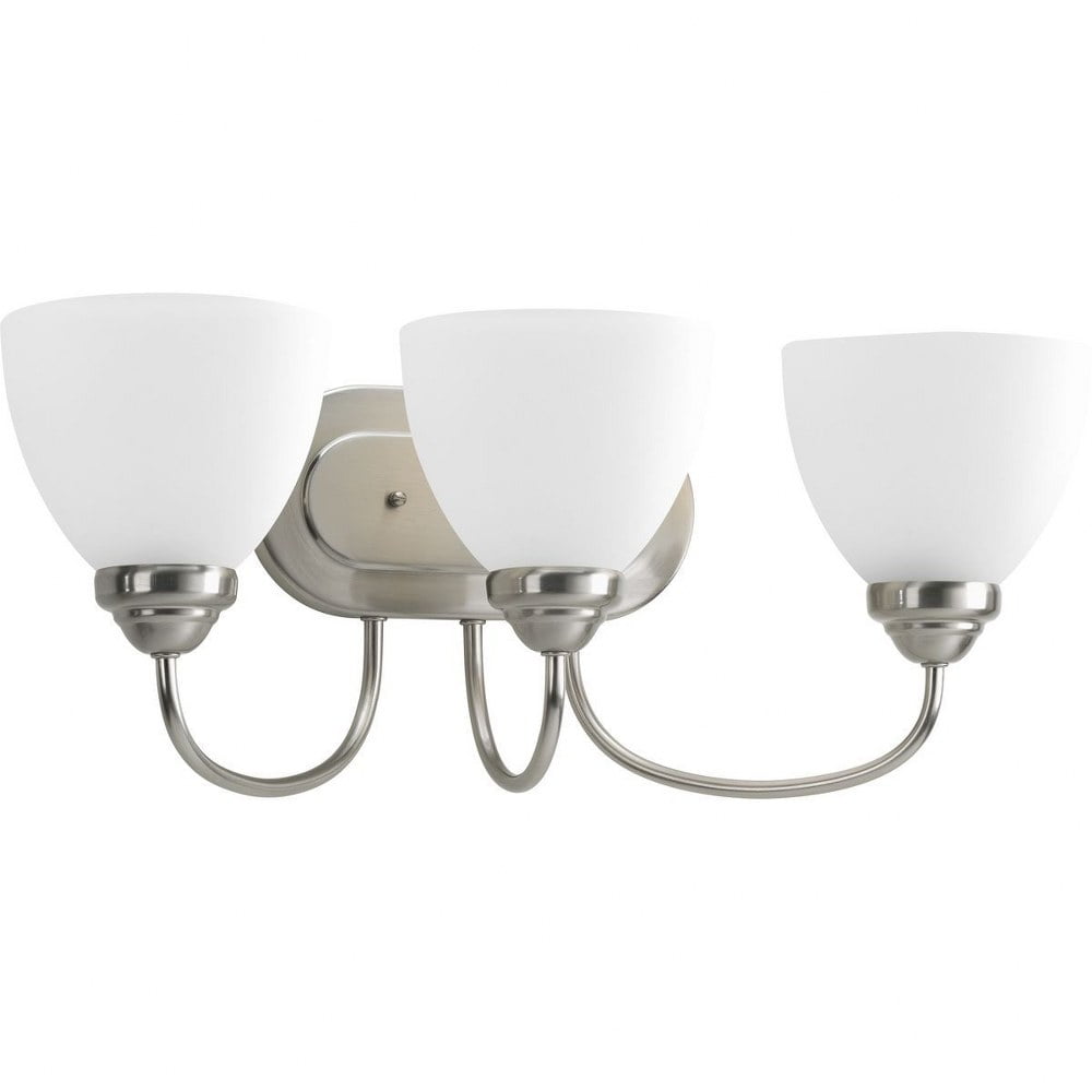 P2919-09-Progress Lighting-Heart - 3 Light in Farmhouse style - 21.63 Inches wide by 8.25 Inches high-Brushed Nickel Finish