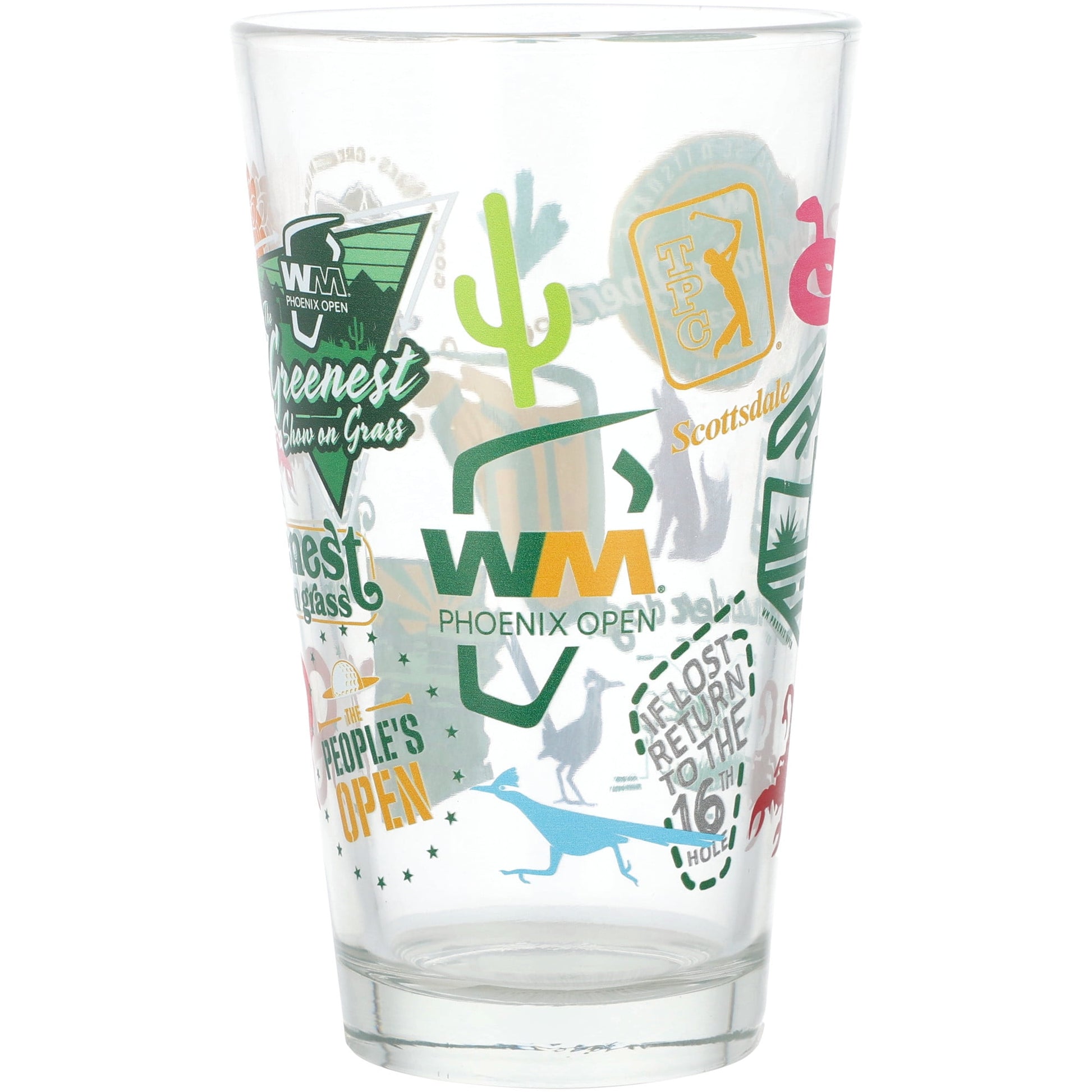 PGA Players Championship Pheonix Open Scatter Print 16 oz. Pint Glass - Officially Licensed PGA