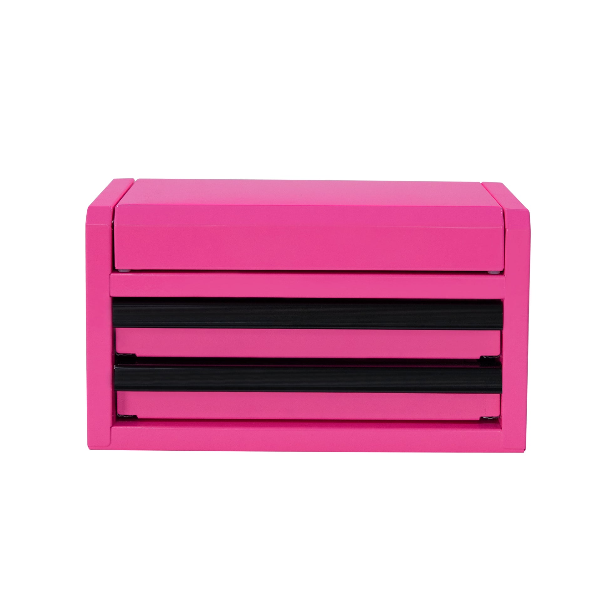Hyper Tough Mini 10-inch 2-Drawer Steel Toolbox â€“ Pink