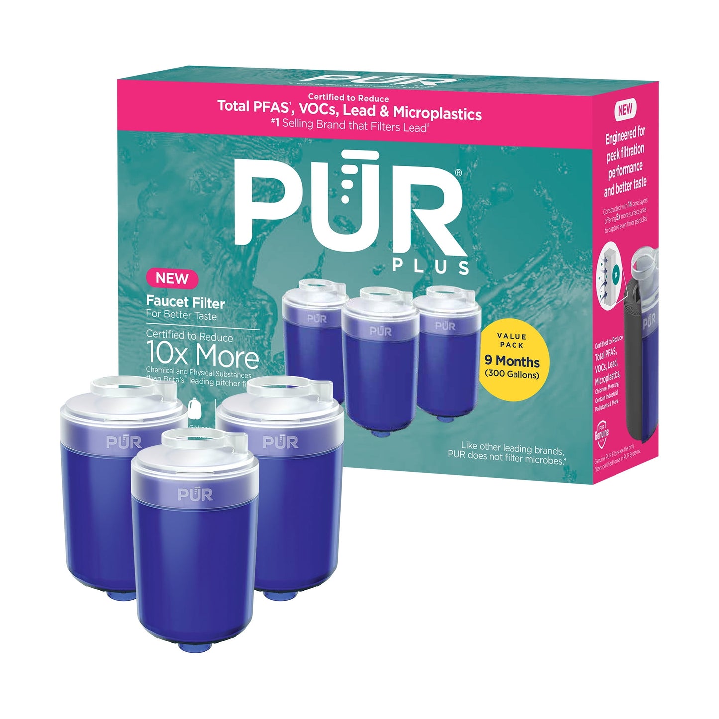PUR PLUS Faucet Mount Water Replacement Filter, RF99991, 1 Pack