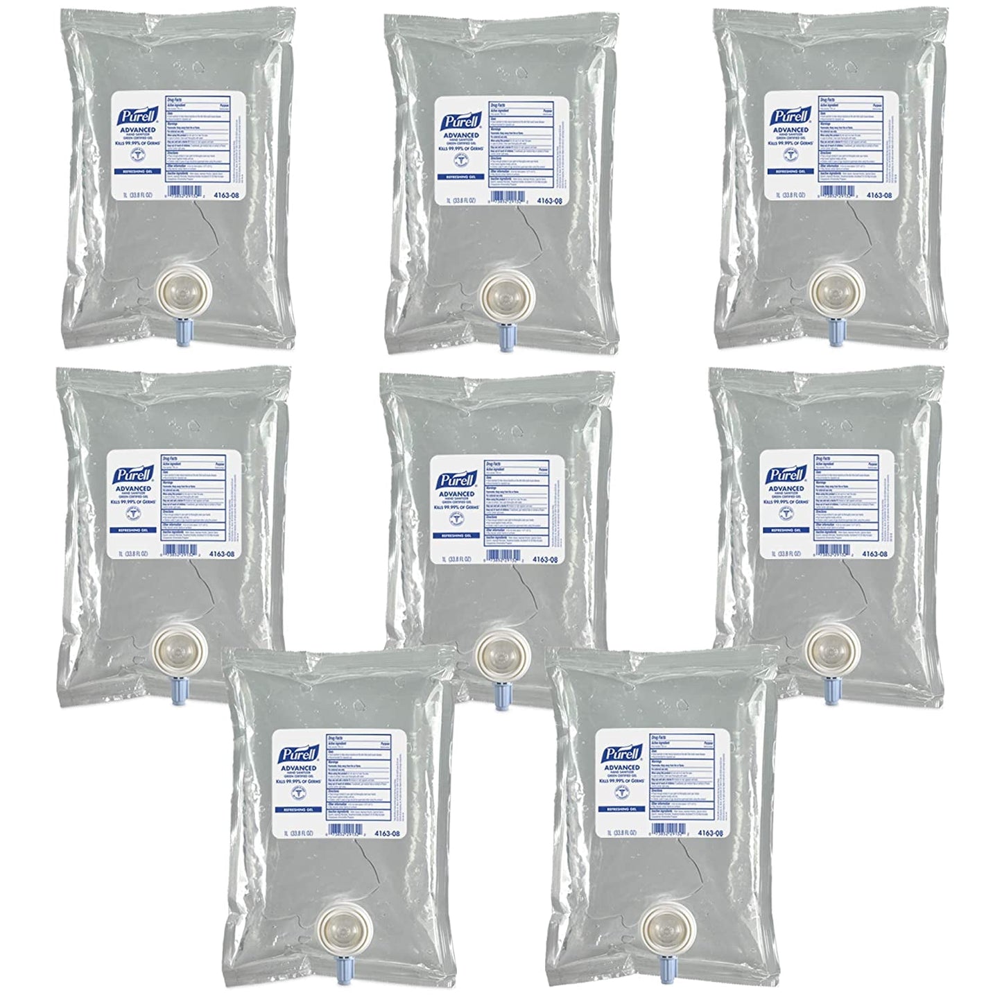 PURELL Recarga de Dispensador de Desinfectante de Manos en Gel, sin Fragancia, 33.8 fl oz (1000 ml), 1 Unidad