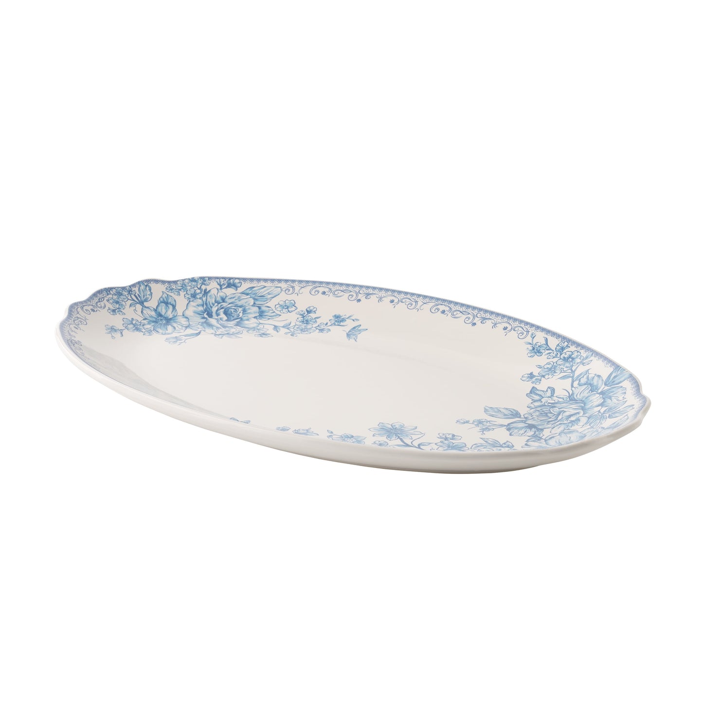 The Pioneer Woman Agatha Stoneware 16-inch Serving Platter, Brown