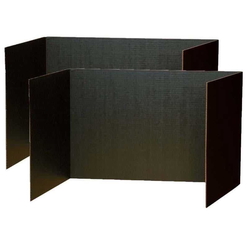 Pacon Privacy Boards, 48 Inch x 16 Inch, Black, 8 Count