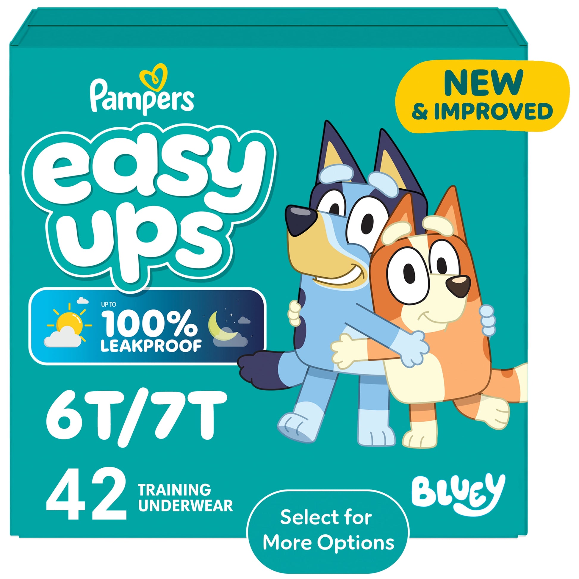 Pampers Easy Ups Training Pants Size 8 (6T7T), 42 Count (Select for More Options)