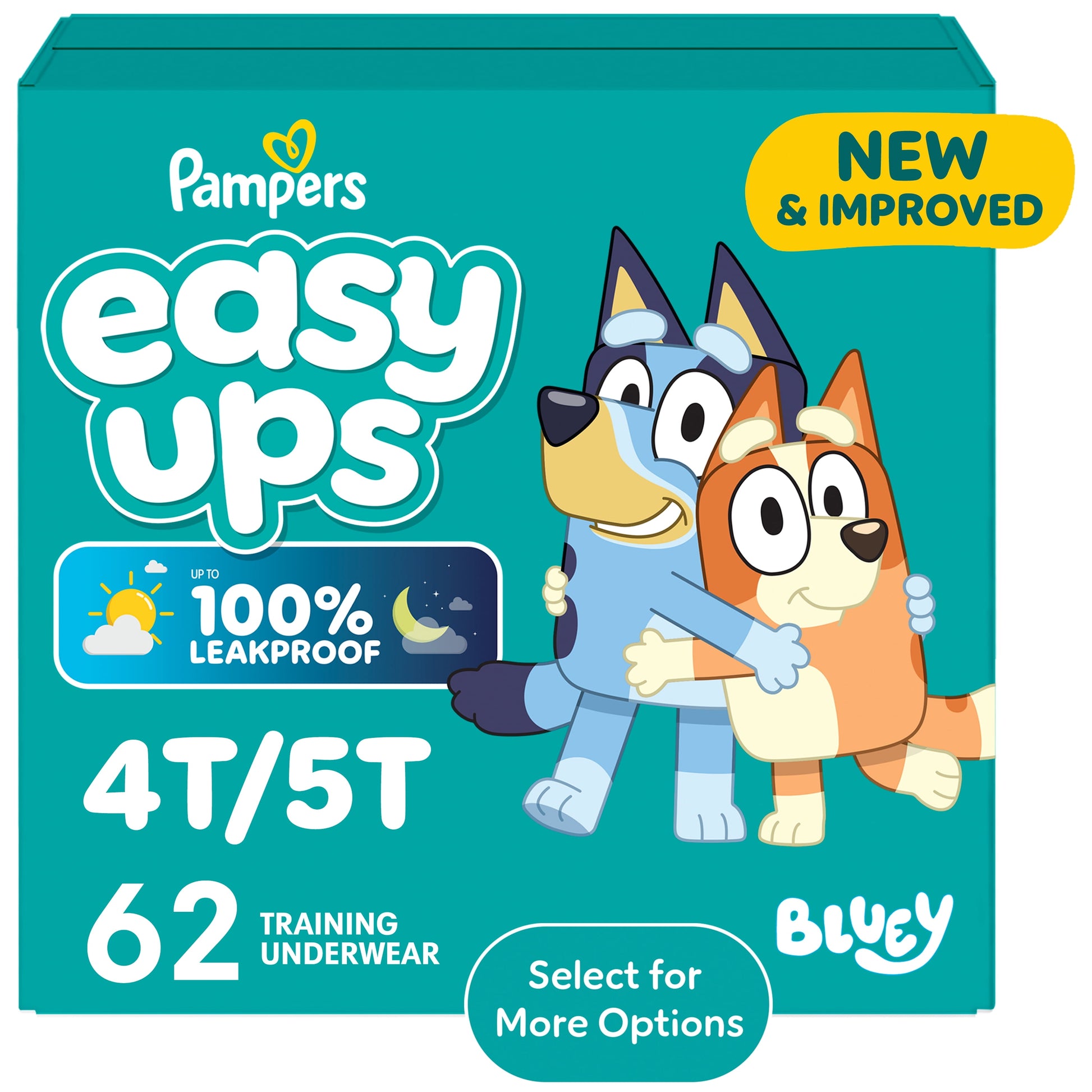 Pampers Easy Ups Training Pants Size 6 (4T5T), 62 Count (Select for More Options)