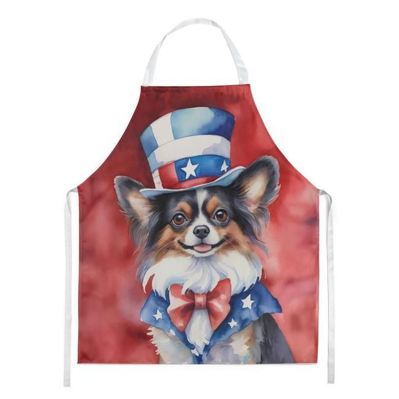 Papillon Patriotic American Apron 27 in x 30 in
