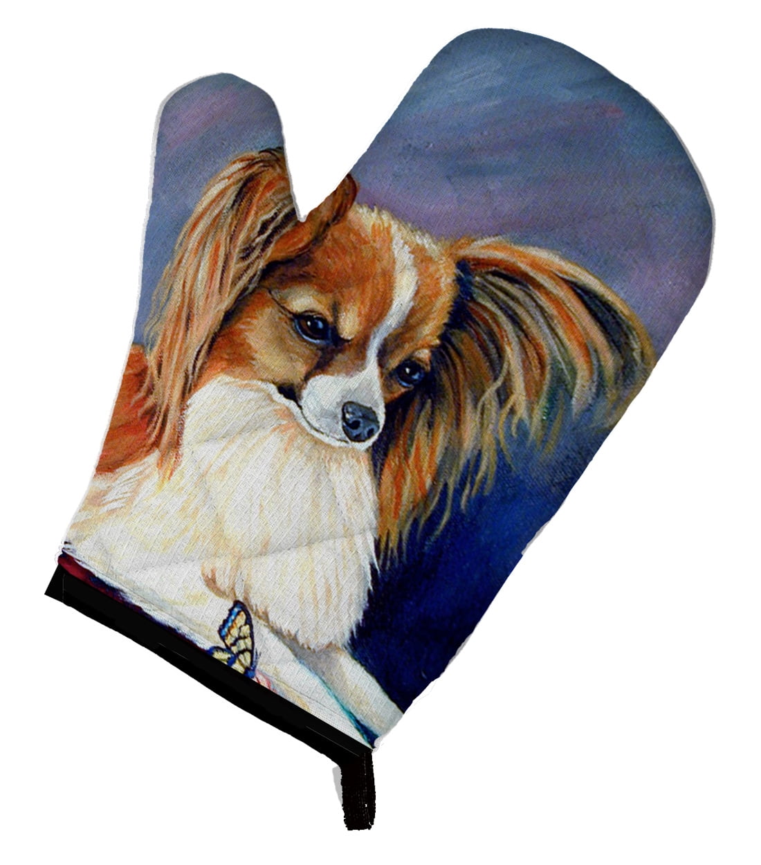 Papillon Rose and Butterfly Oven Mitt