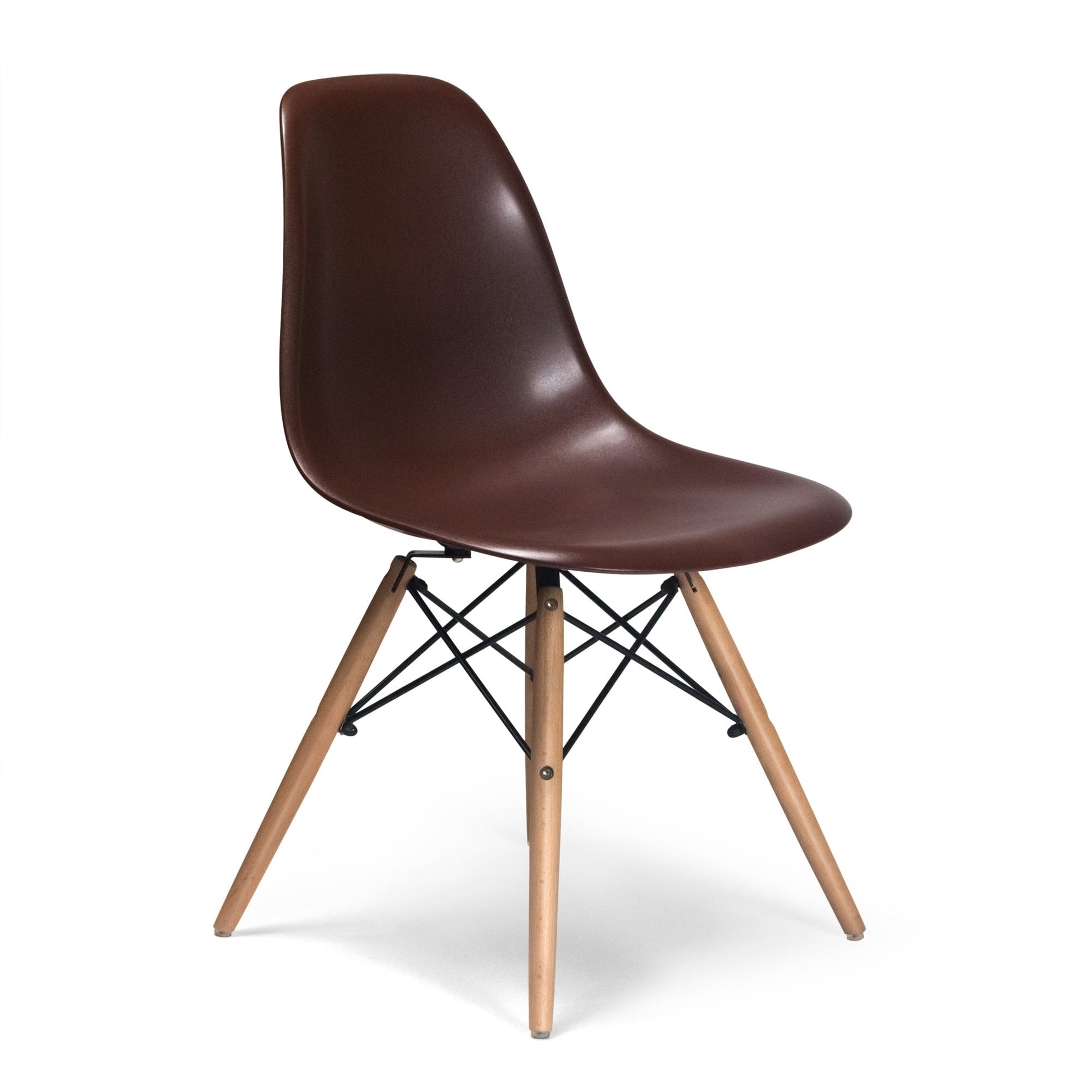 Paris-2 Side Chairs with Natural Legs (Set of 2) Green