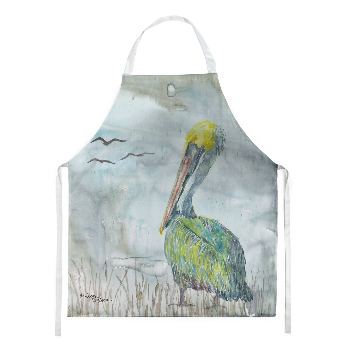 Pelican Watercolor Apron