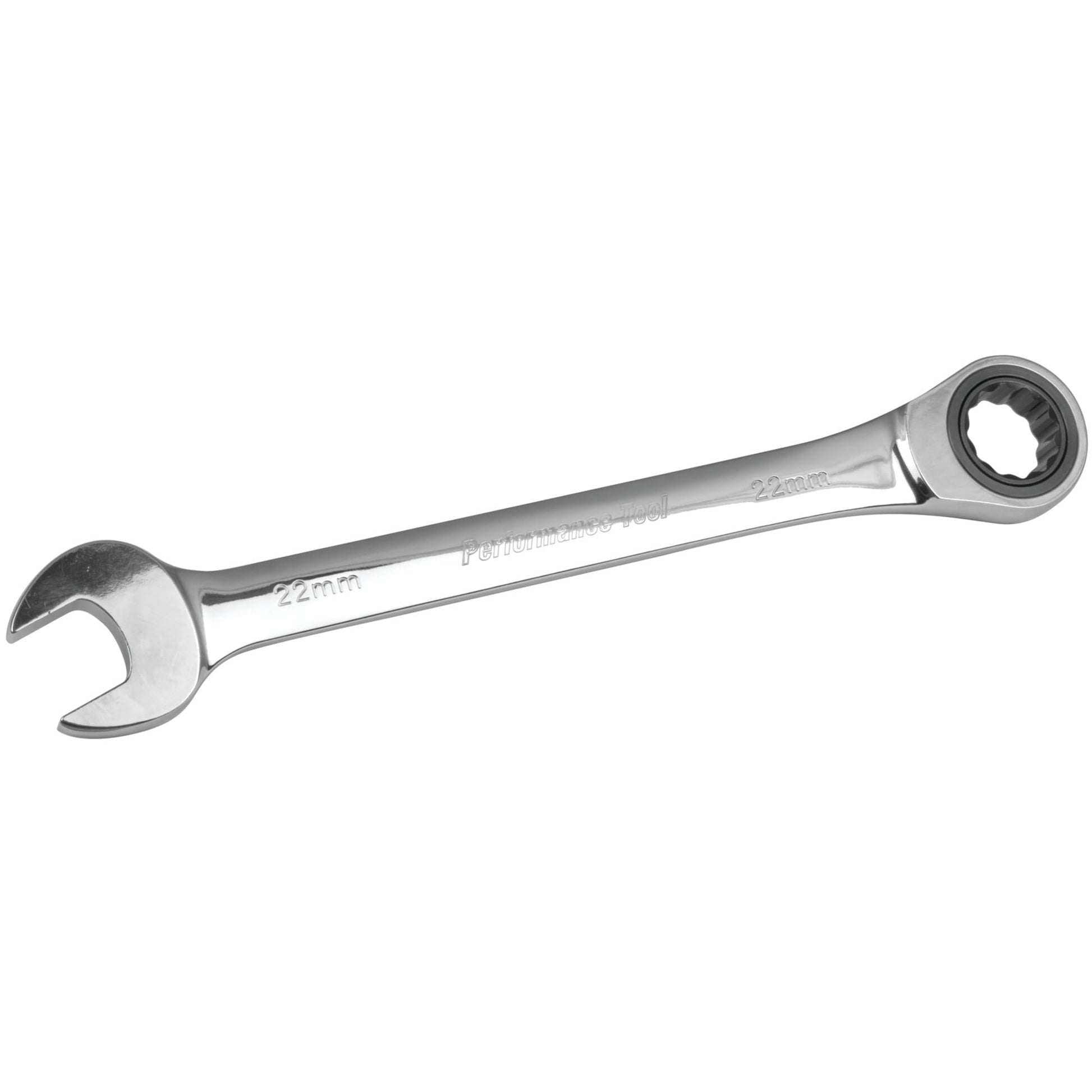 Performance Tool W30362 Professional Chrome Vanadium Metric 22mm Ratcheting Wrench