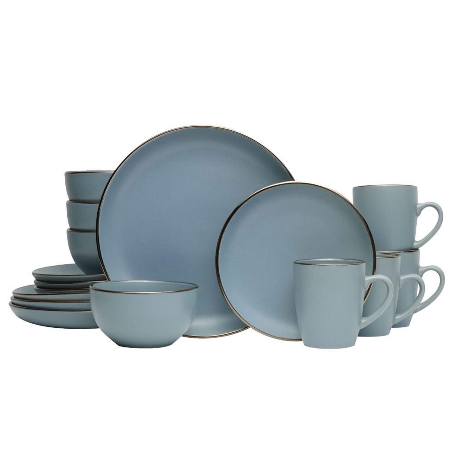 PfaltzgraffÂ® Hadlee Blue 16-Piece Stoneware Dinnerware Set