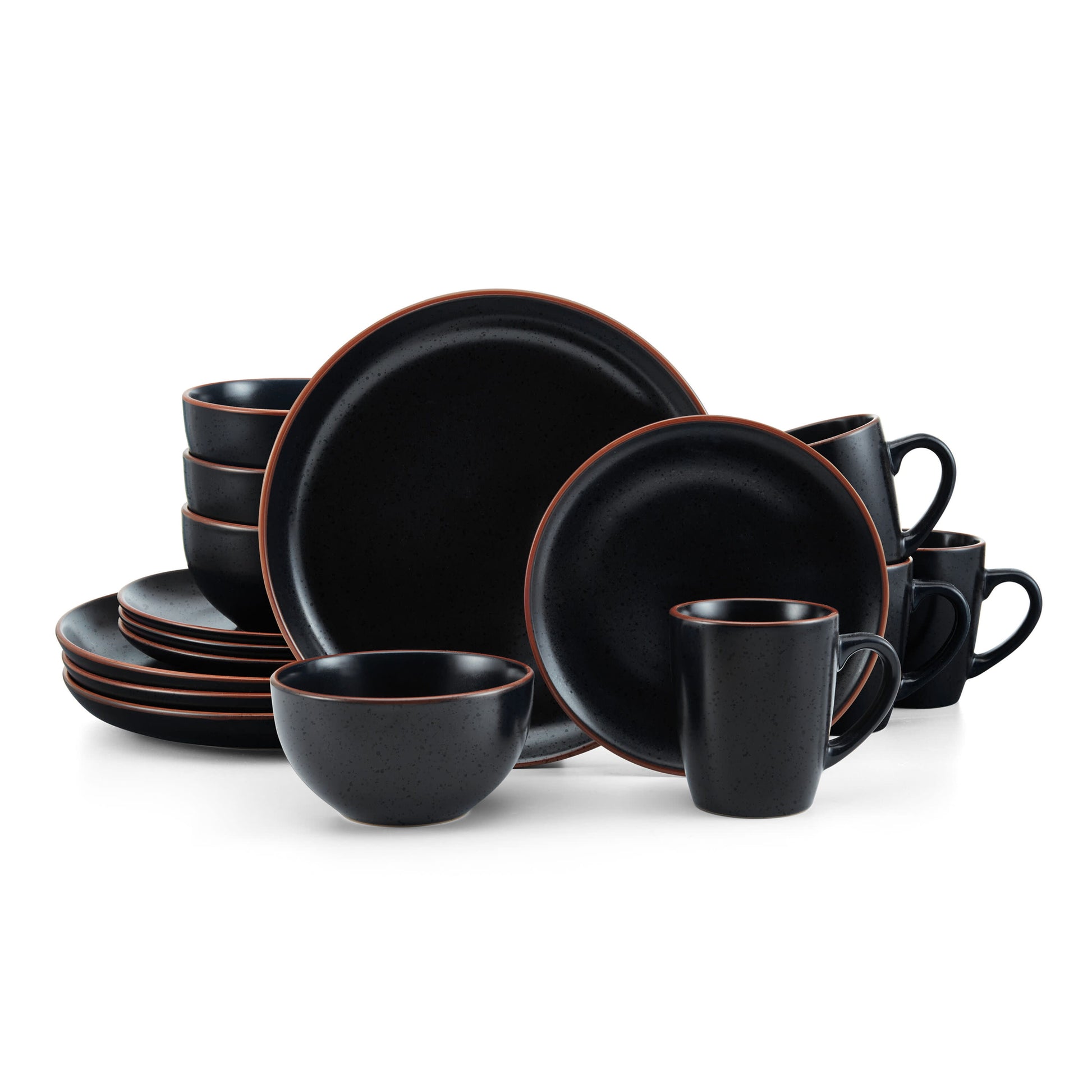PfaltzgraffÂ® Hunter Black 16-Piece Dinnerware Set Stoneware