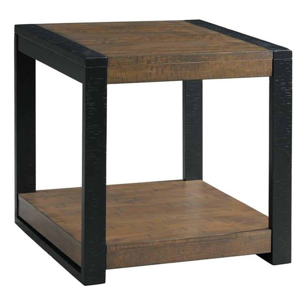 Picket House Furnishings Enrico Square End Table in Walnut