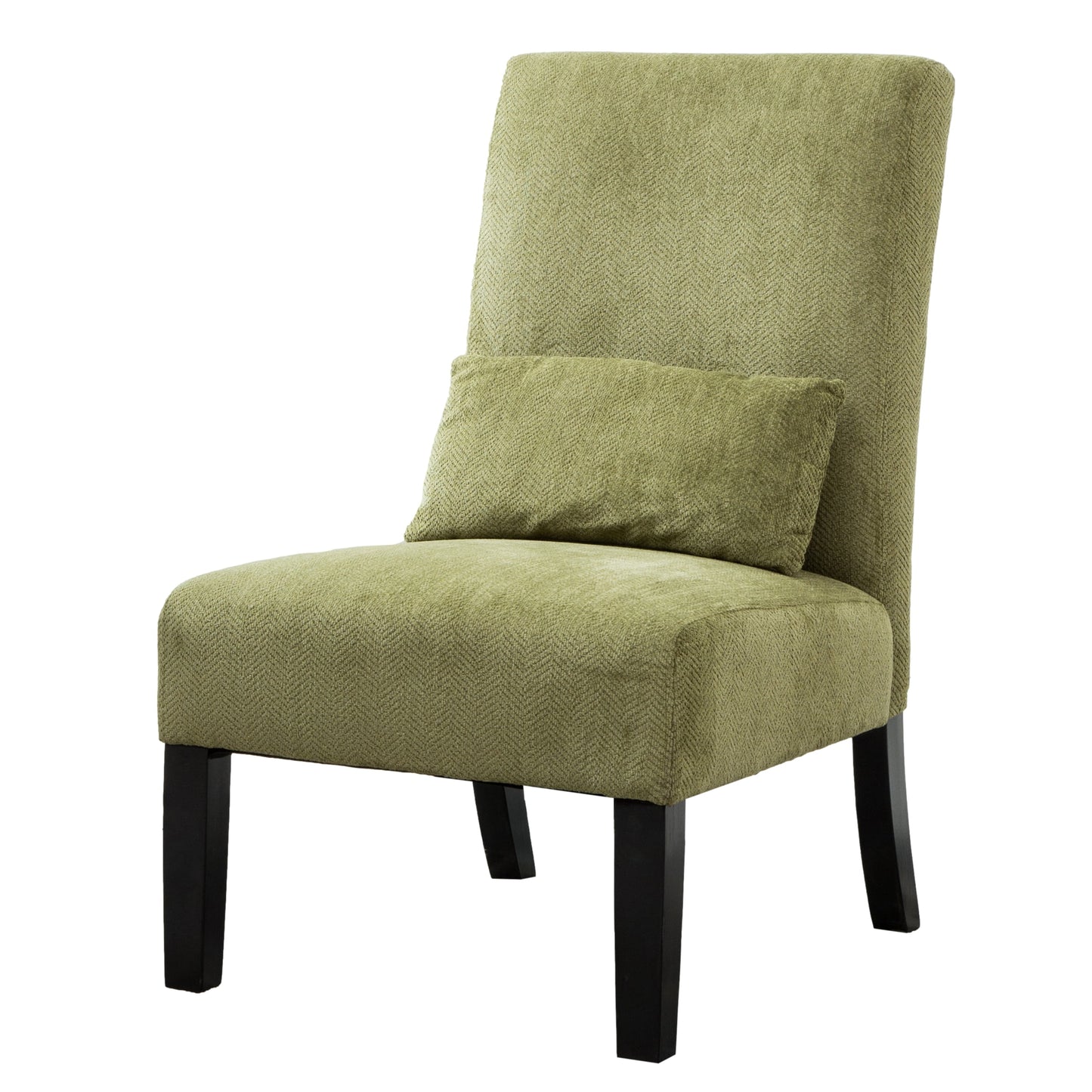 Roundhill Furniture Pisano Slipper Chair, Green