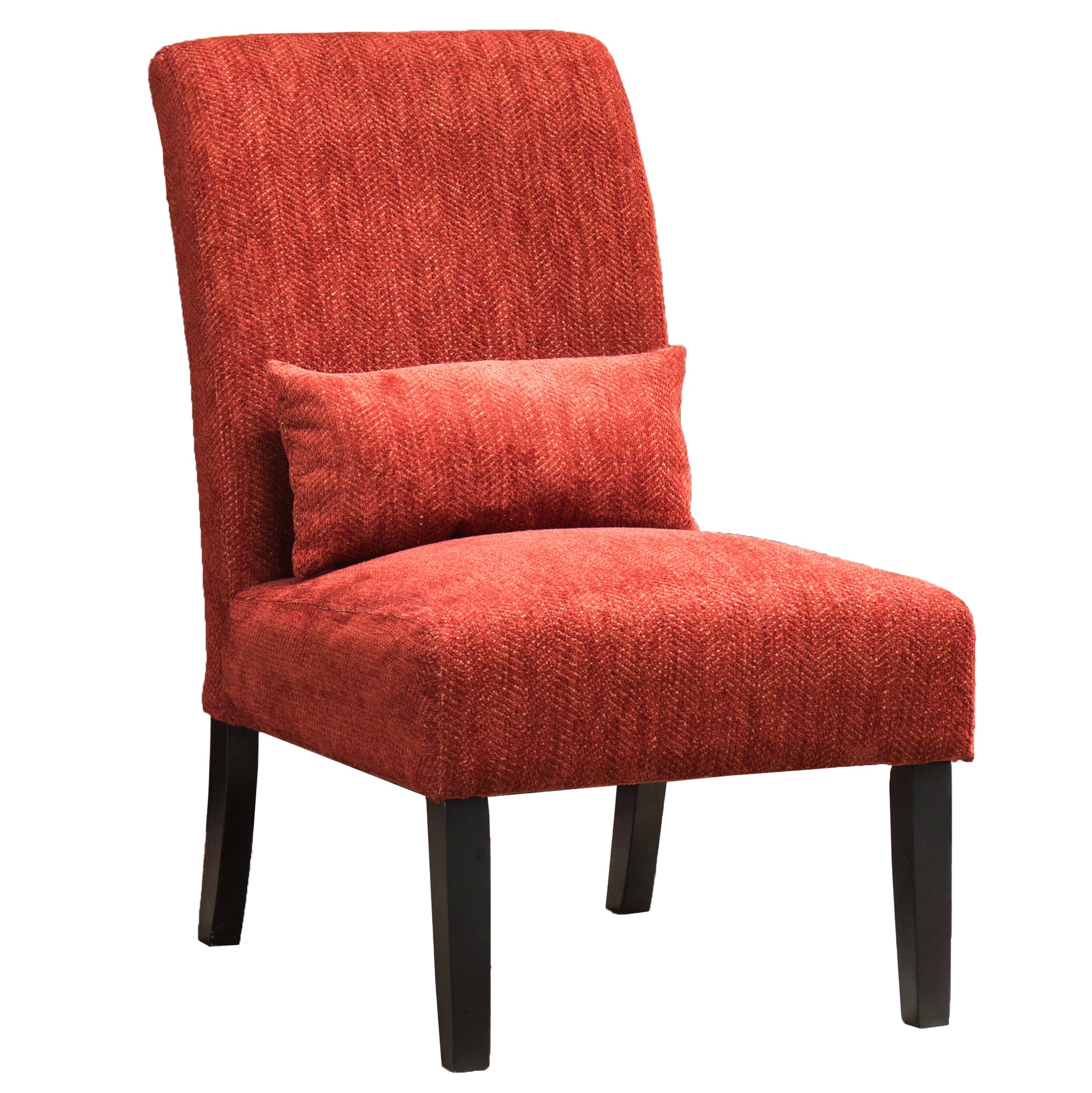 Roundhill Furniture Pisano Chenille Armless Contemporary Accent Chair