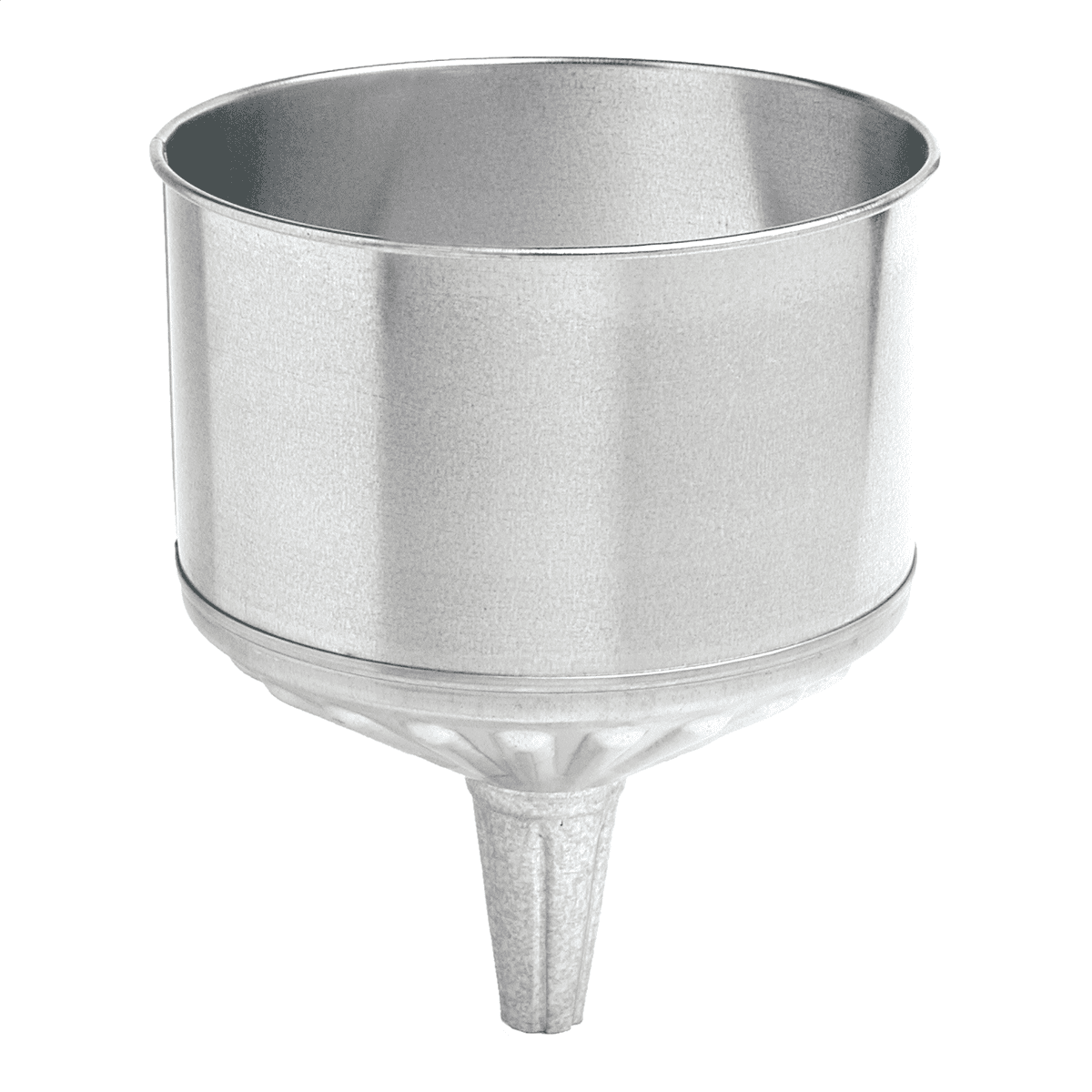 Plews/Lubrimatic 75-004 9-1/2" Diameter 8 Quart Galv Steel Tractor Funnel