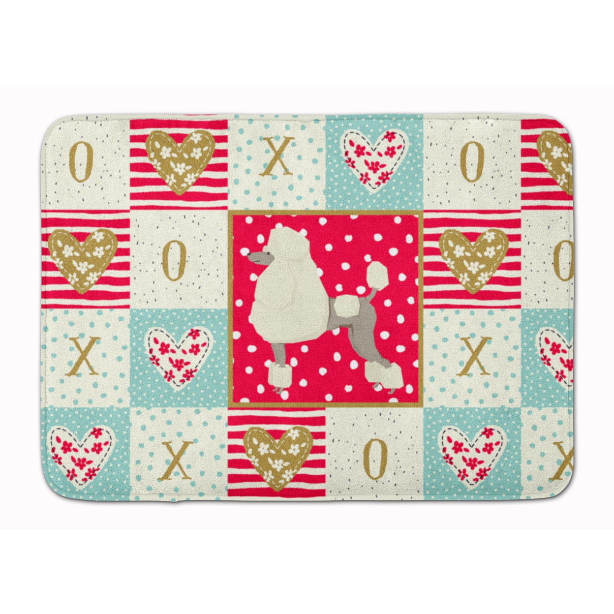 Poodle Love Machine Washable Memory Foam Mat