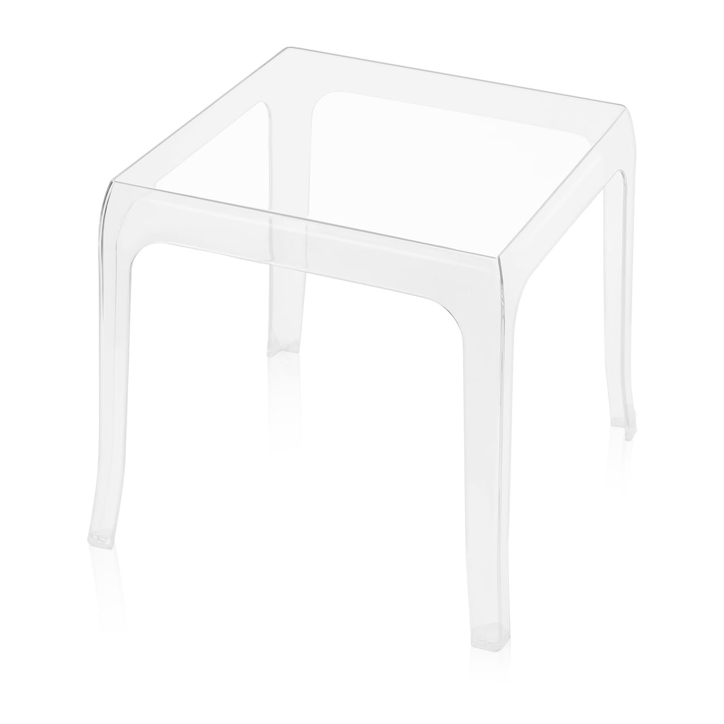Portable End Table Clear Small Lightweight Coffee Table