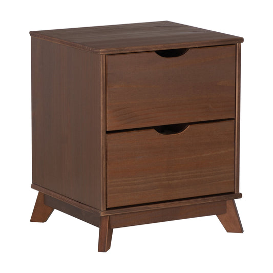 Powell Plumley 2 Drawer Nightstand, Walnut