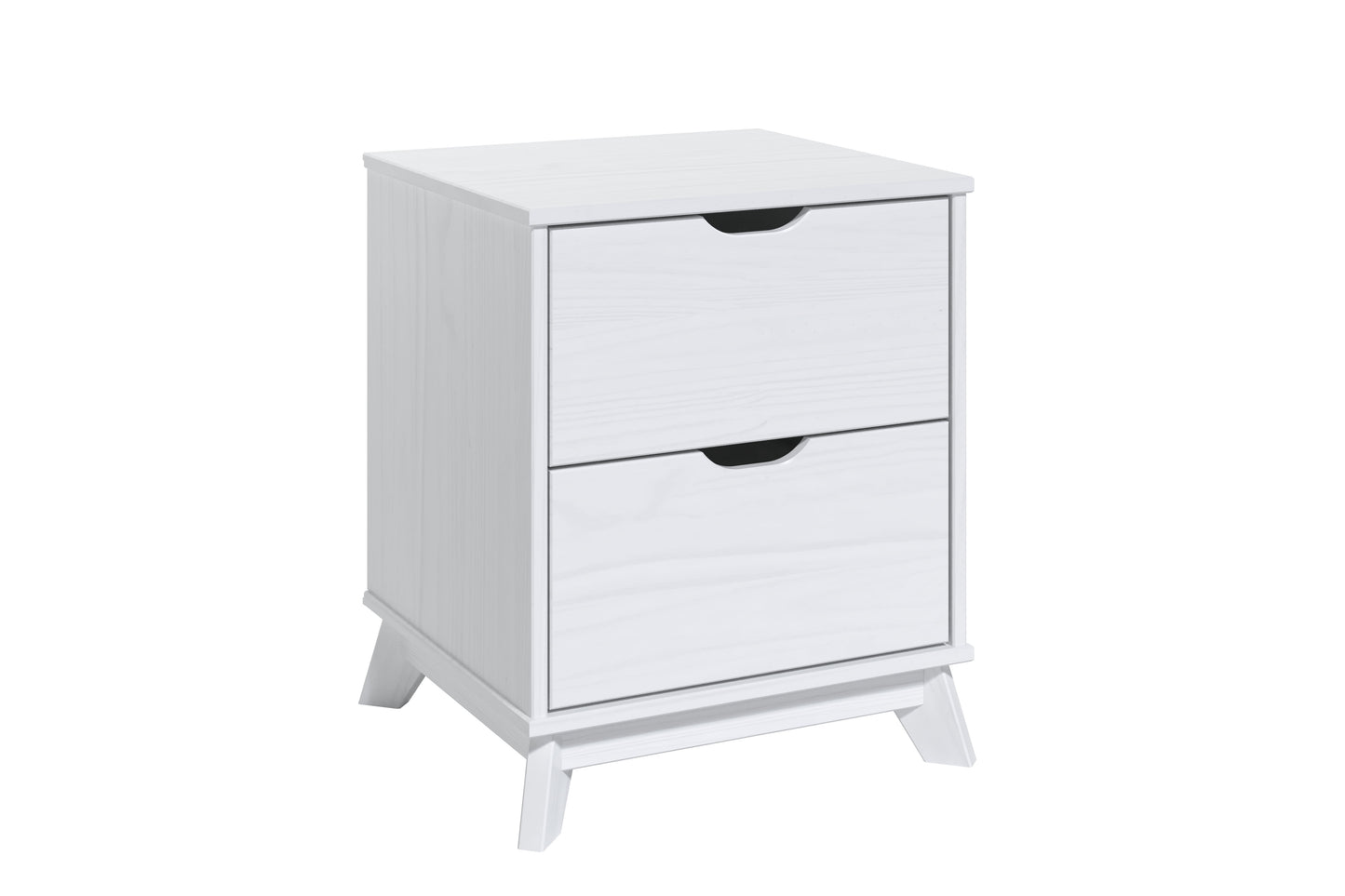 Powell Plumley 2 Drawer Nightstand, White