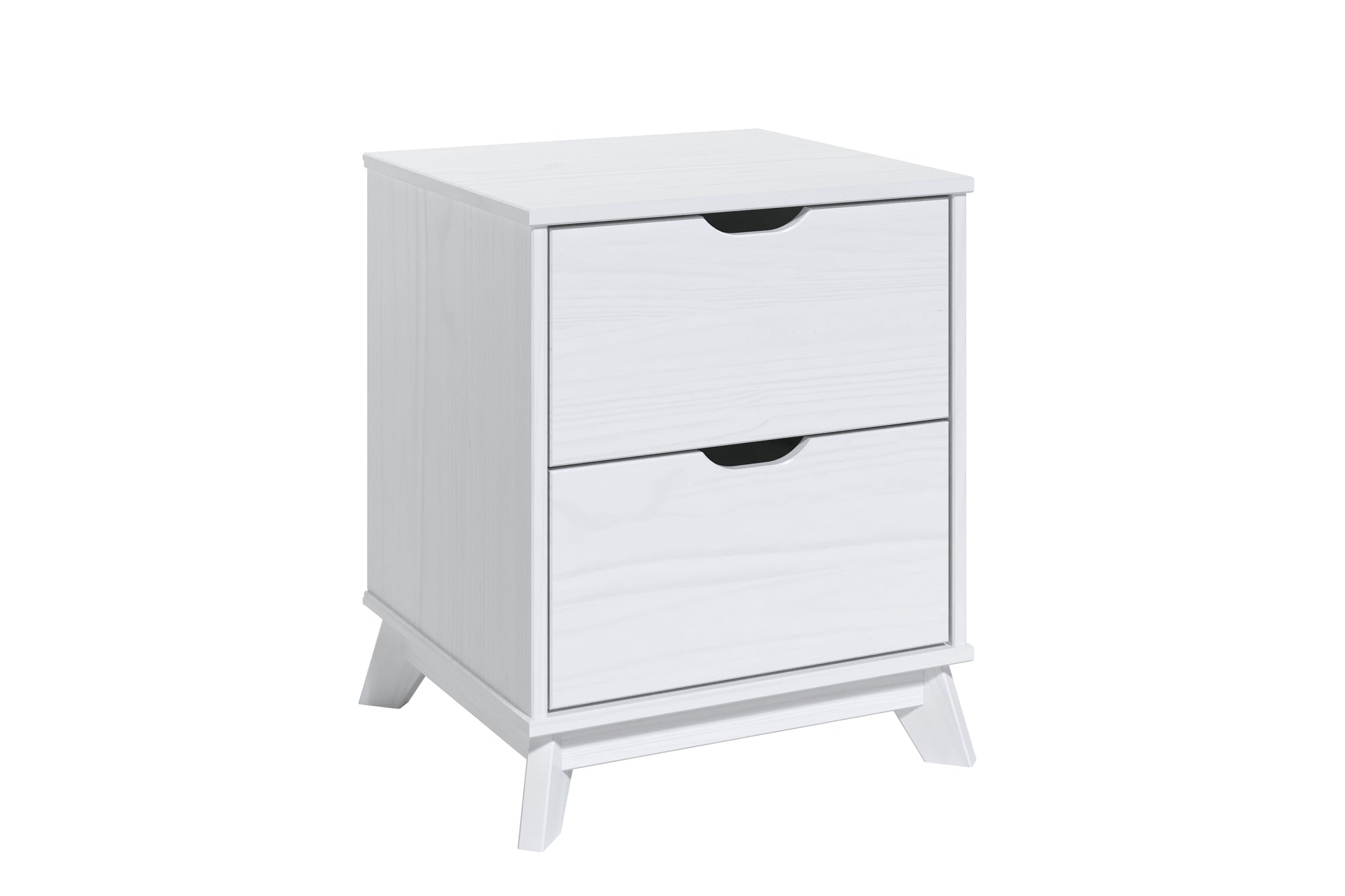 Powell Plumley 2 Drawer Nightstand, White