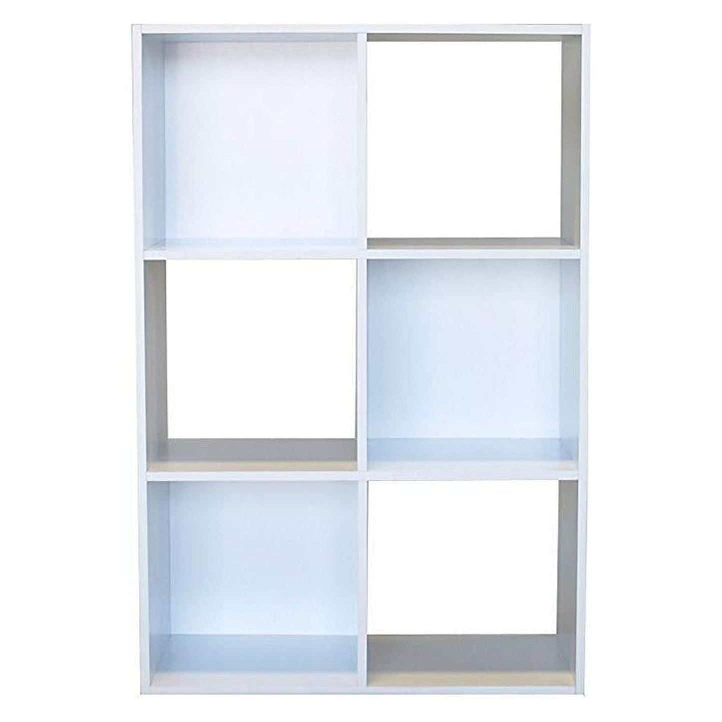 St16716 Colonial 6-cell Storage Cube, White Wood Grain Paper Laminate On p/b, 3 Cell See Through, 3 Cell With Back Board
