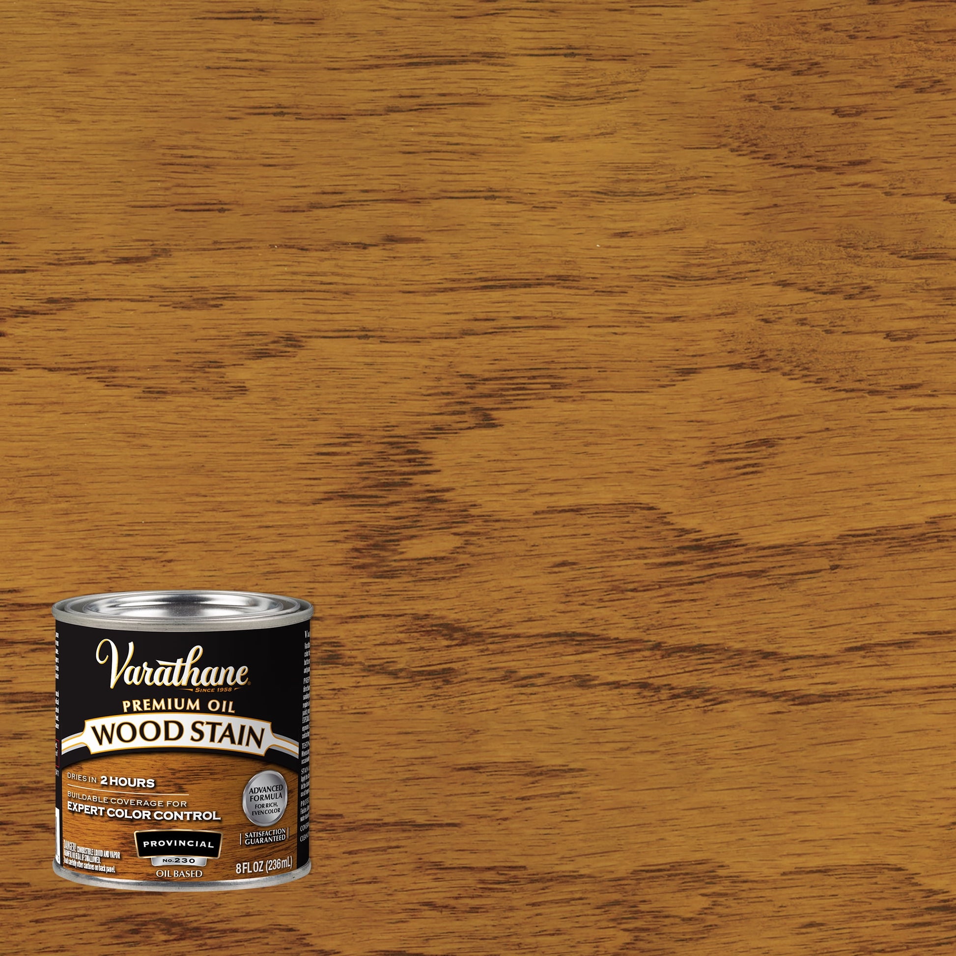 4 Pack, Provincial, Varathane Premium Oil-Based Interior Wood Stain-211794, Half Pint