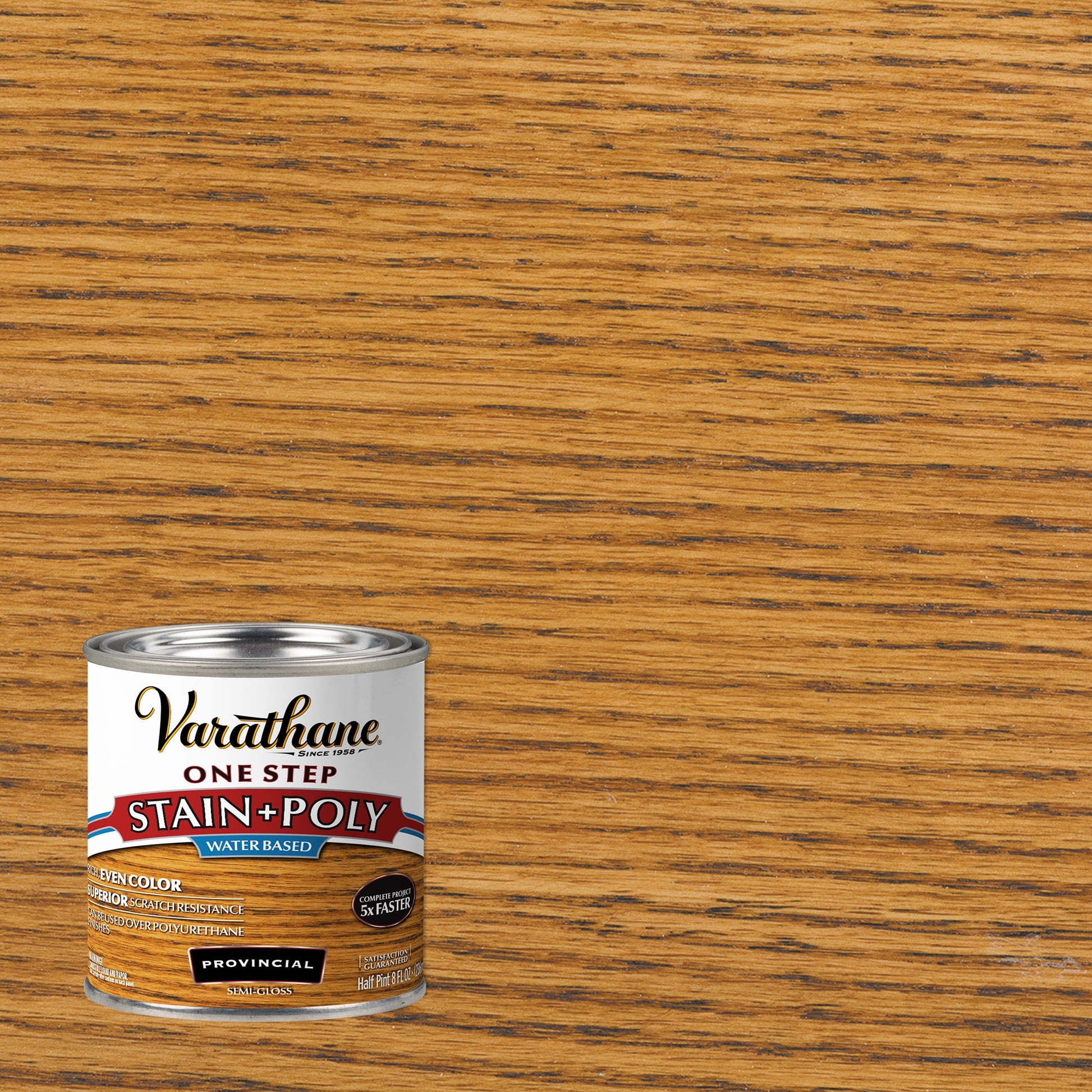 4 Pack, Provincial, Varathane Stain + Polyurethane, Semi-Gloss -384366, Half Pint