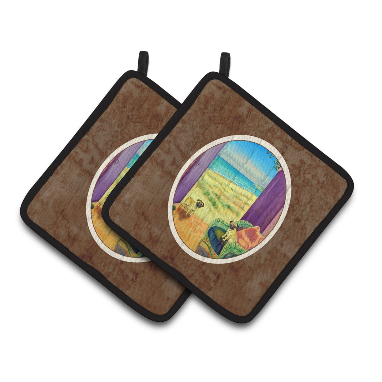 Pug Pair of Pot Holders