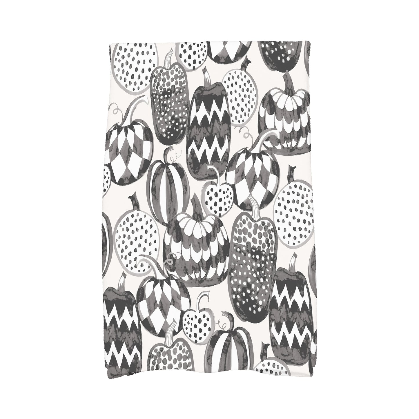 Pumpkins Galore 18" x 30" Inch Cream Halloween Hand Towel