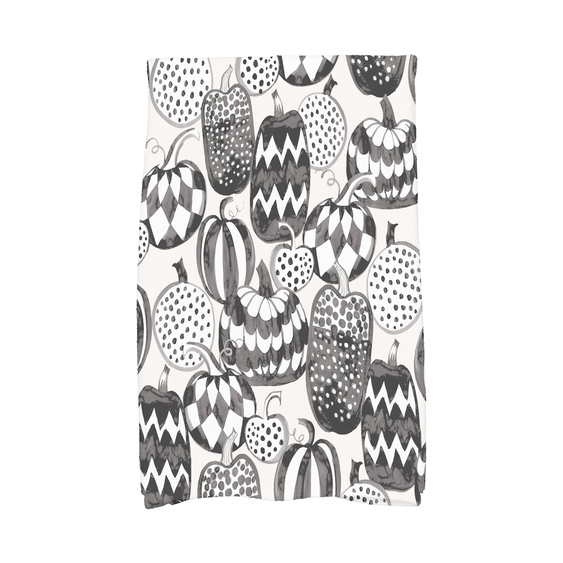 Pumpkins Galore 18" x 30" Inch Cream Halloween Hand Towel