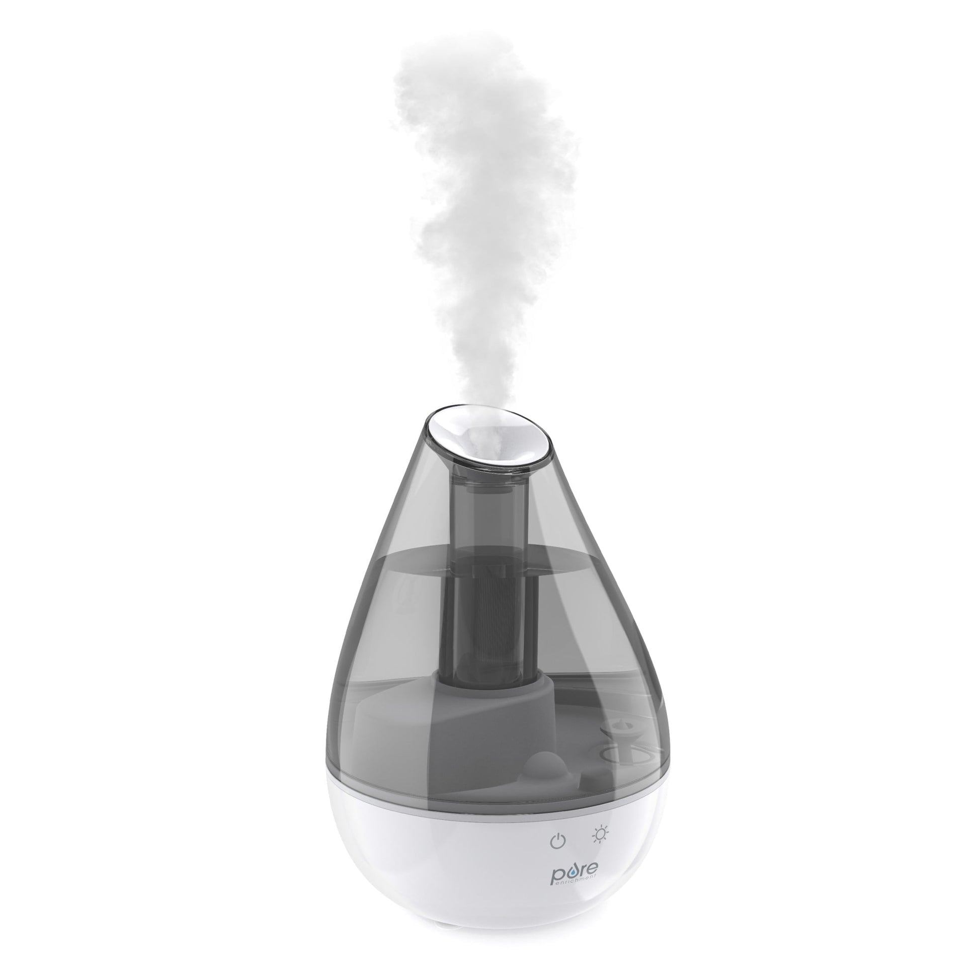 Pure Enrichment MistAire Drop Ultrasonic Humidifier with Night Light, White