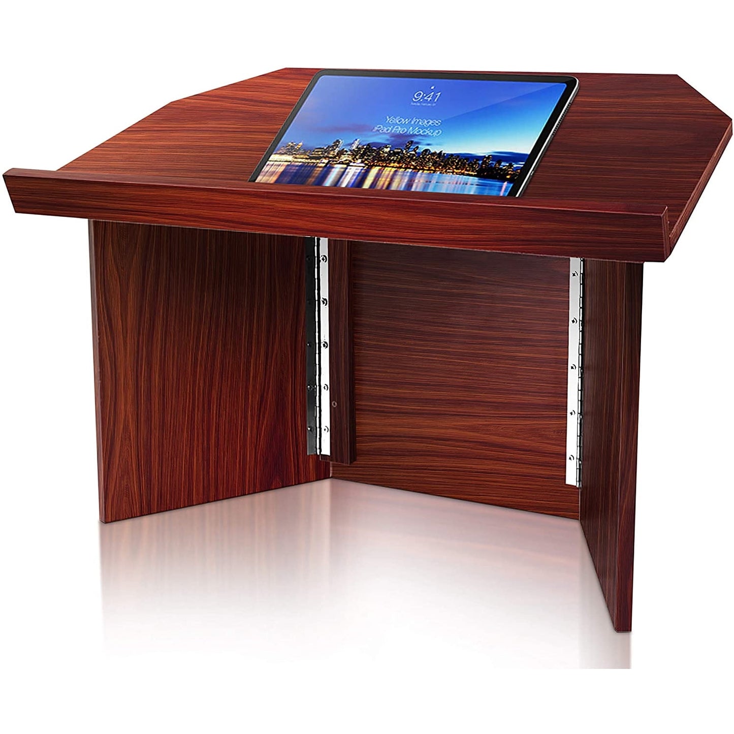 Pyle Foldable Tabletop Lectern Stand for Classrooms, Presentations, & Lectures