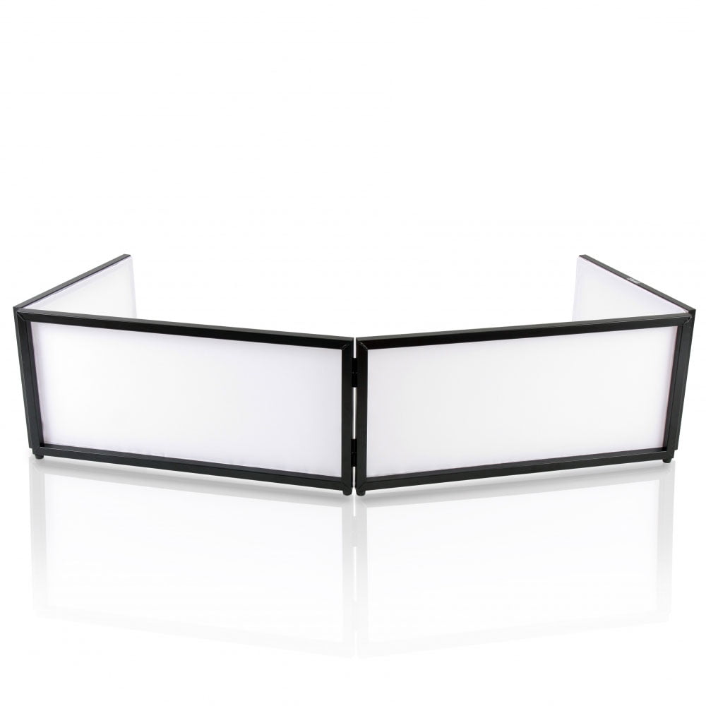 Pyle PDJFAC02 20x68x16 Pulgadas Sobremesa Cubierta de Cabina DJ Pantalla Panel de Visera Fachada
