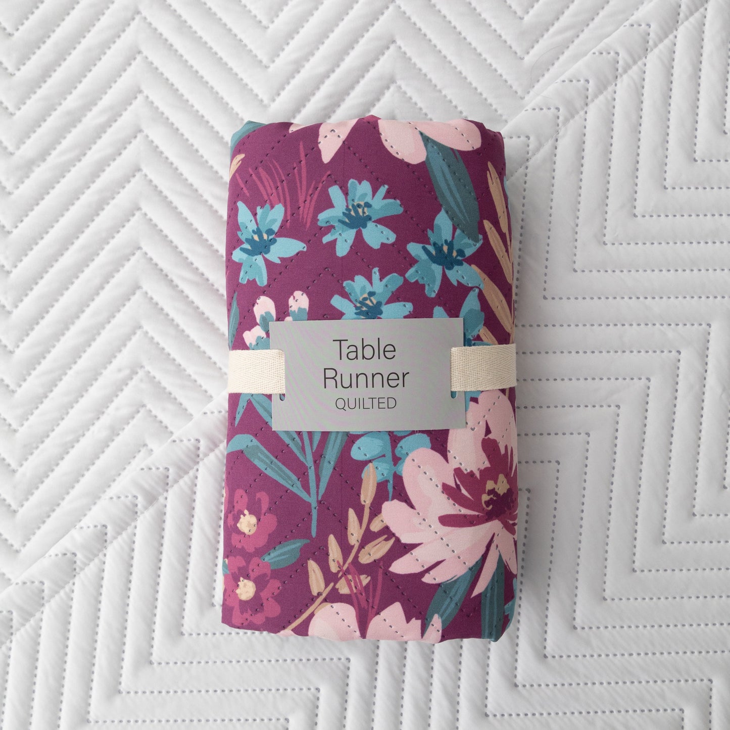 Quilted Tabletop - Runner 14X72 - Customize or Personalize People, Pets, Places Unisex. Adult, Teen Tween.
