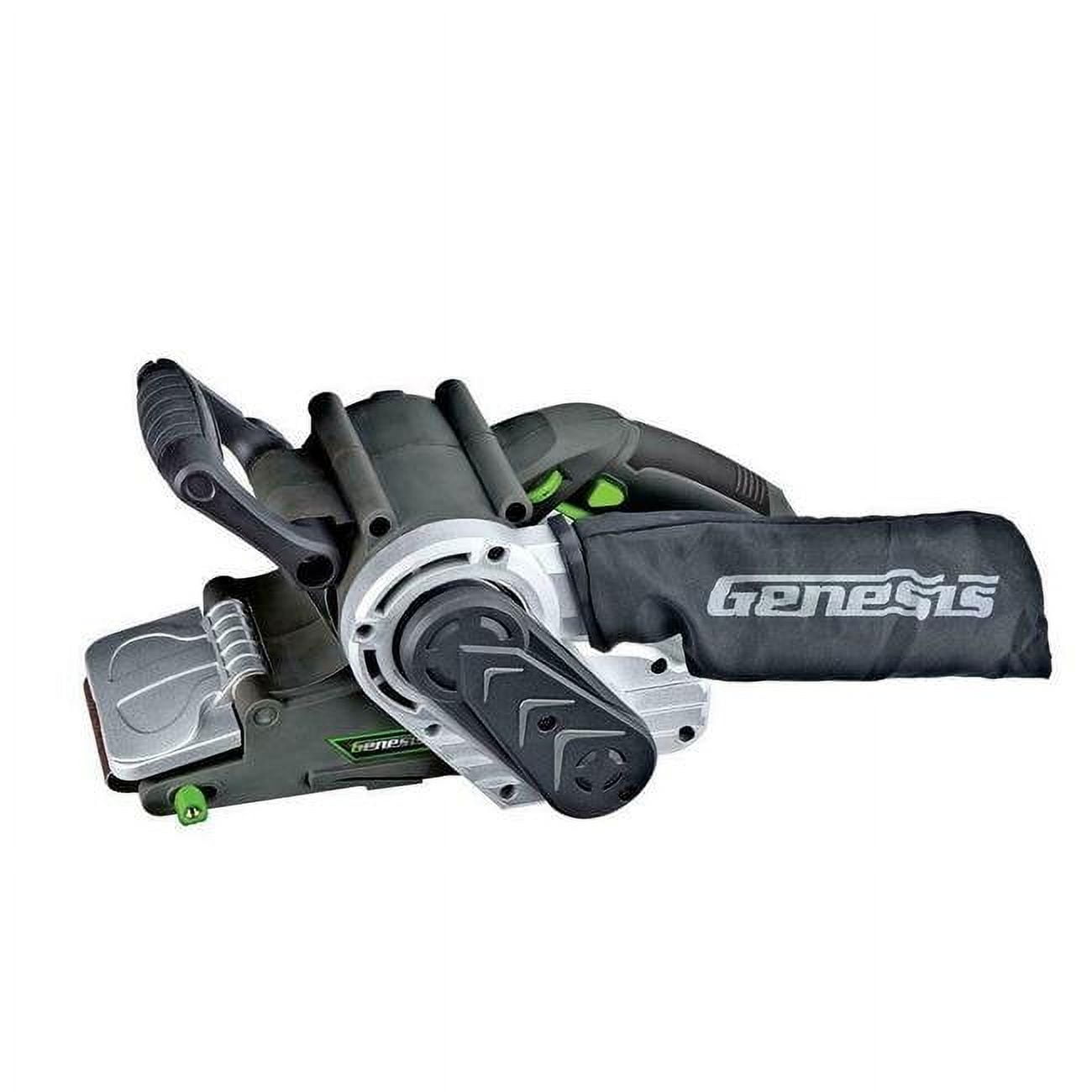 Genesis  3" x 21" Belt Sander Variable Speed  with Adjustable Front Handle and Dust Collection Bag  GBS321A