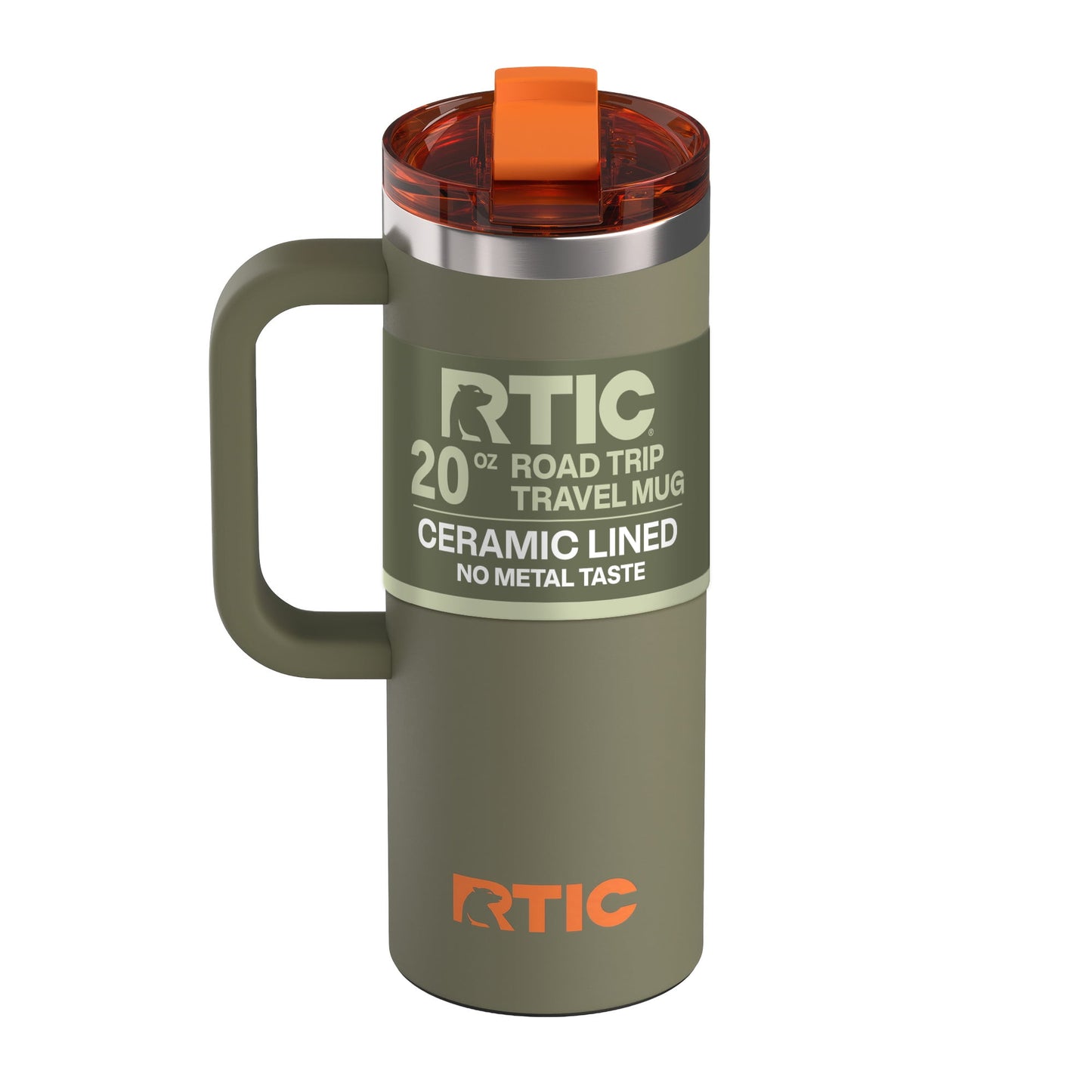 RTIC 20 oz Ceramic Lined Insulated Road Trip Travel Mug with Leak-Resistant Lid, Trailblazer