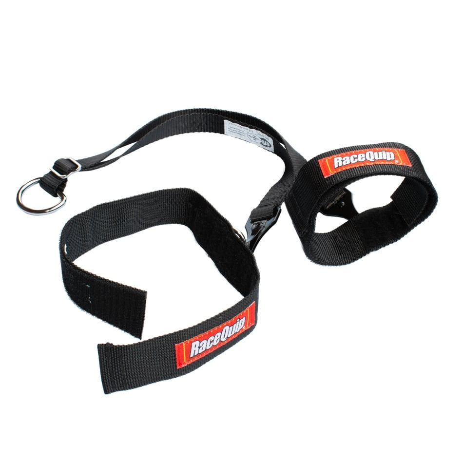 RaceQuip 394004RQP Arm Restraint Harness SFI 3.3 Individual Straps 2 in Wide Cuffs Black