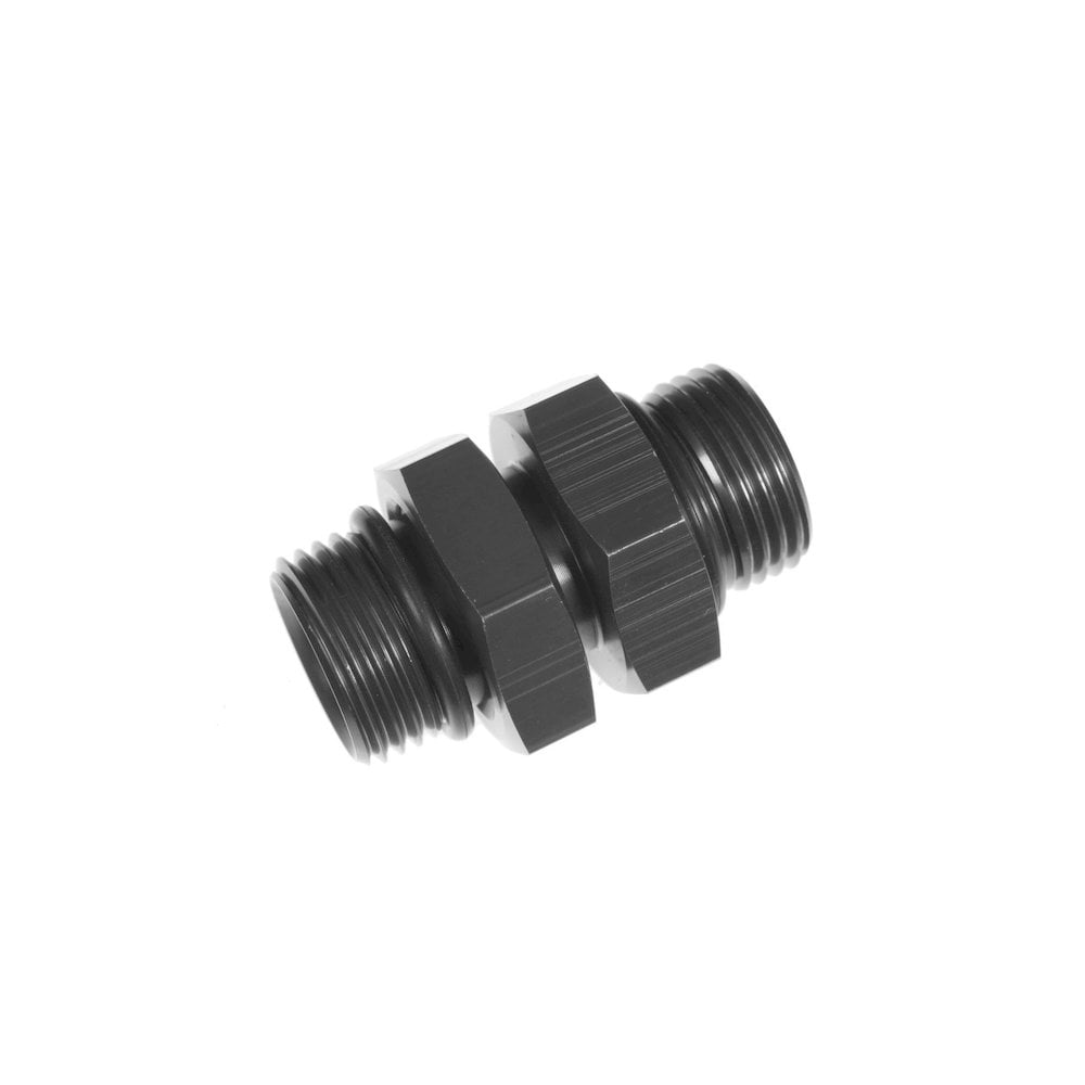 REDHORSE PERFORMANCE 8an ORB Male to 8an ORB Male Coupler Black