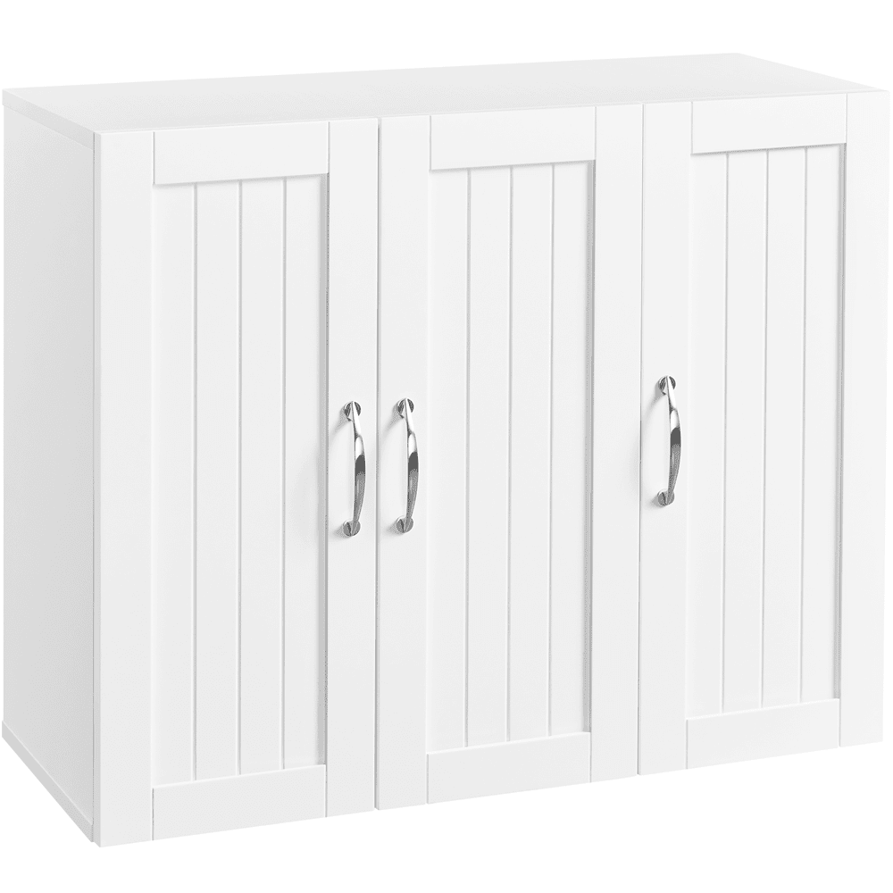 Renwick Bathroom Wall Mounted Cabinet with Storage and Adjustable Shelf, White