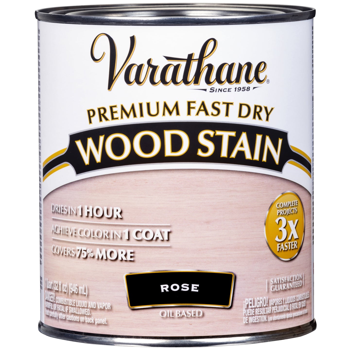 2 Pack, Rose, Varathane Premium Fast Dry Wood Stain-347261, Quart