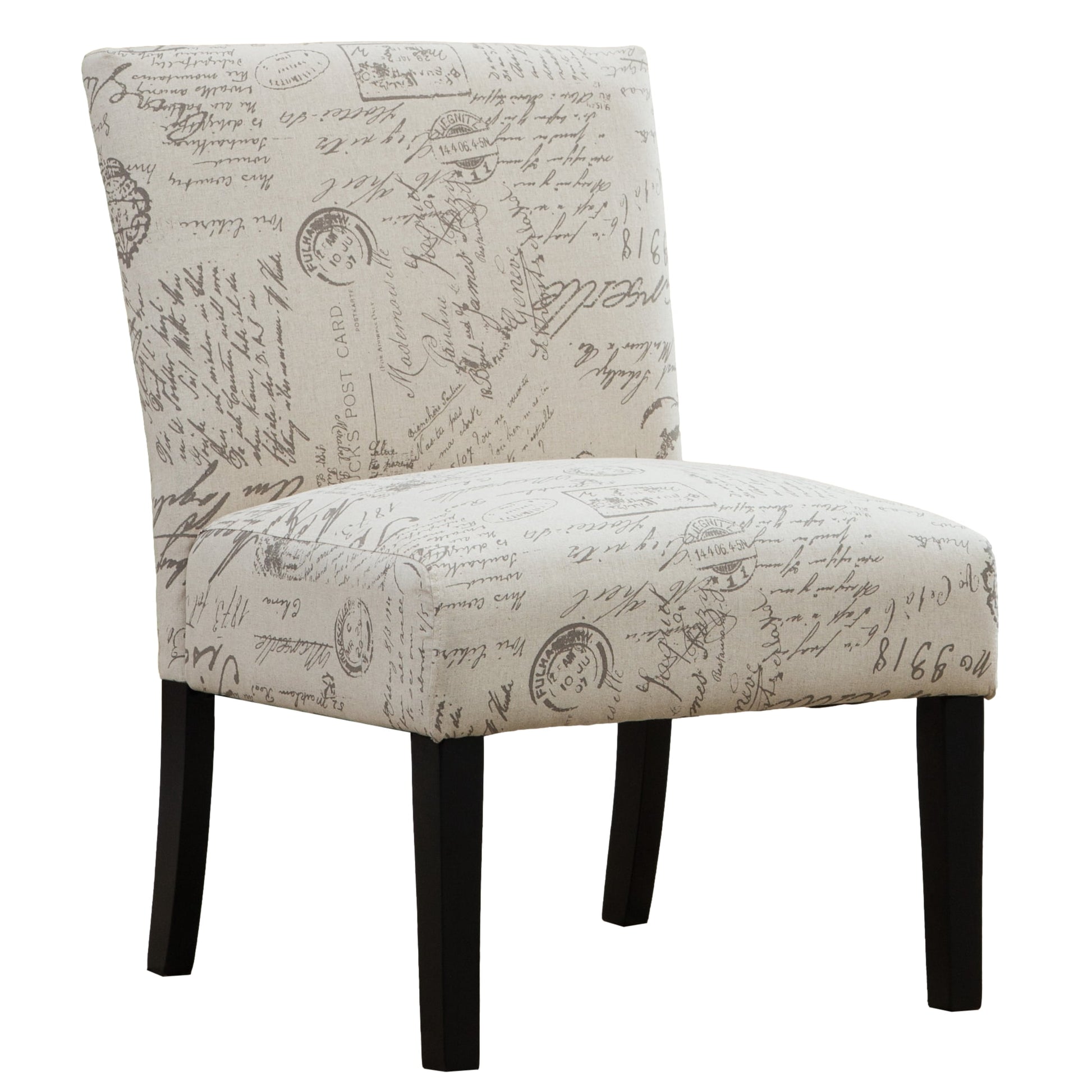 Roundhill Furniture Botticelli Silla Tipo Pantufla, Beige