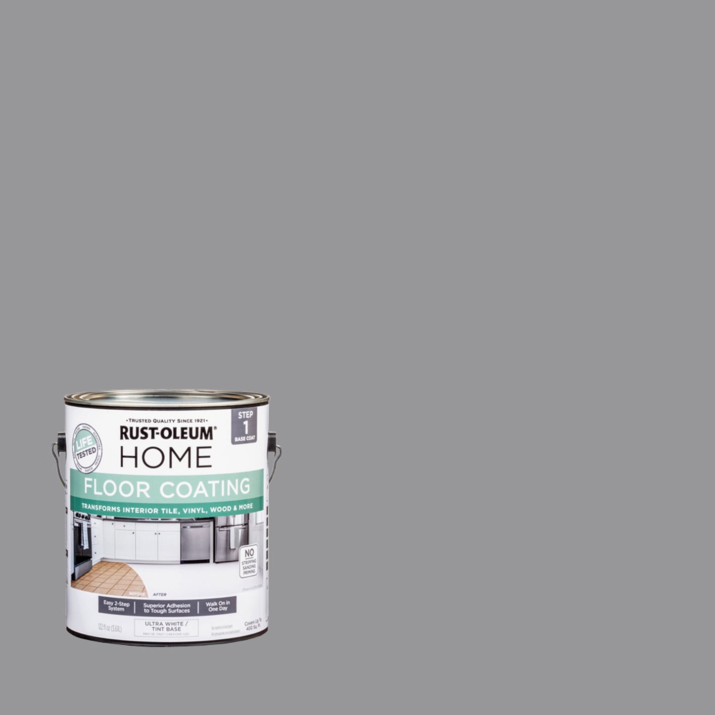 Rust-Oleum Home Aged Gray Interior Floor Coating Base Coat-363150T, Gallon